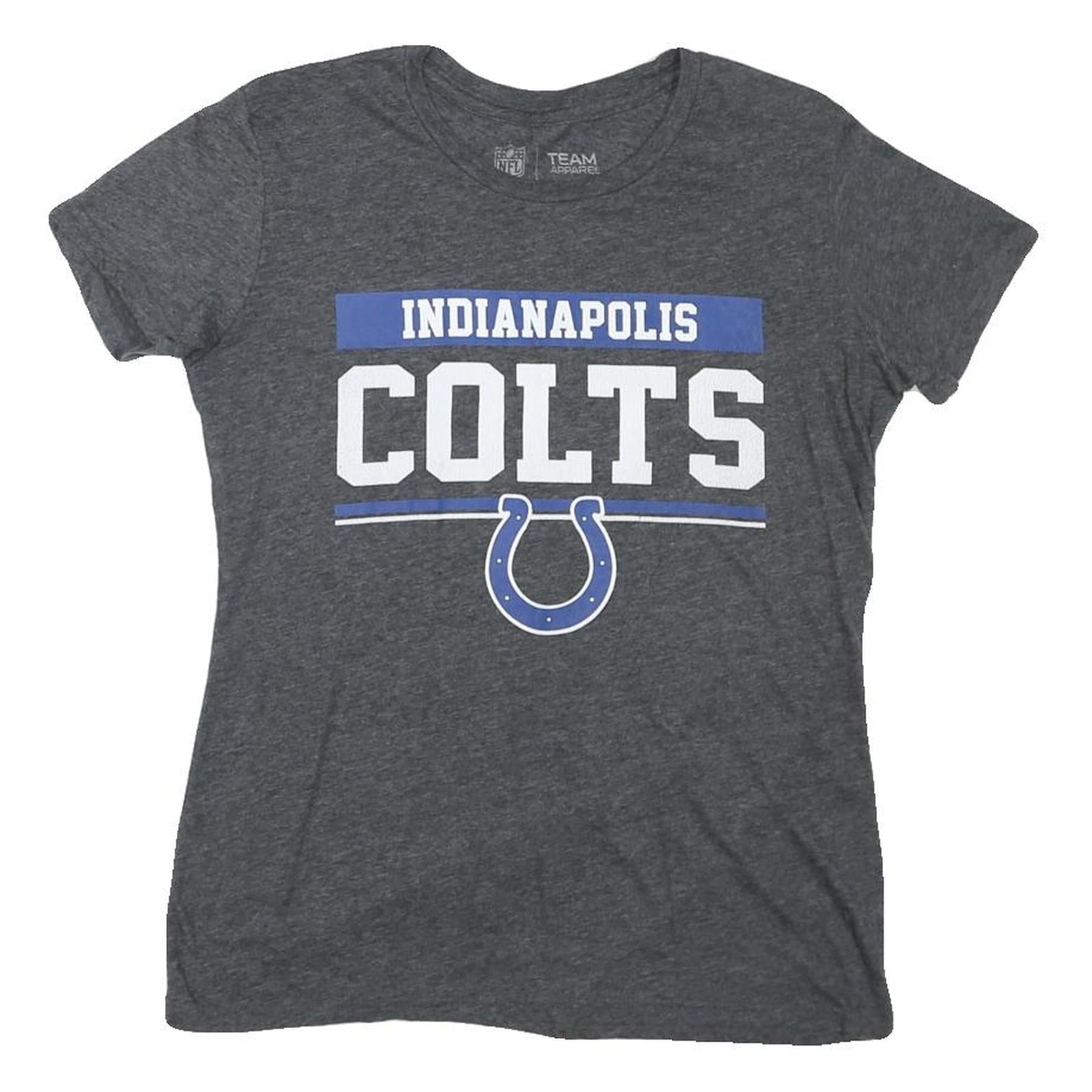 NFL Womens Grey Indianapolis Colts Graphic T-Shirt M Short Sleeve Crew Neck Refurbished - N/A refurbished available on Cerqular