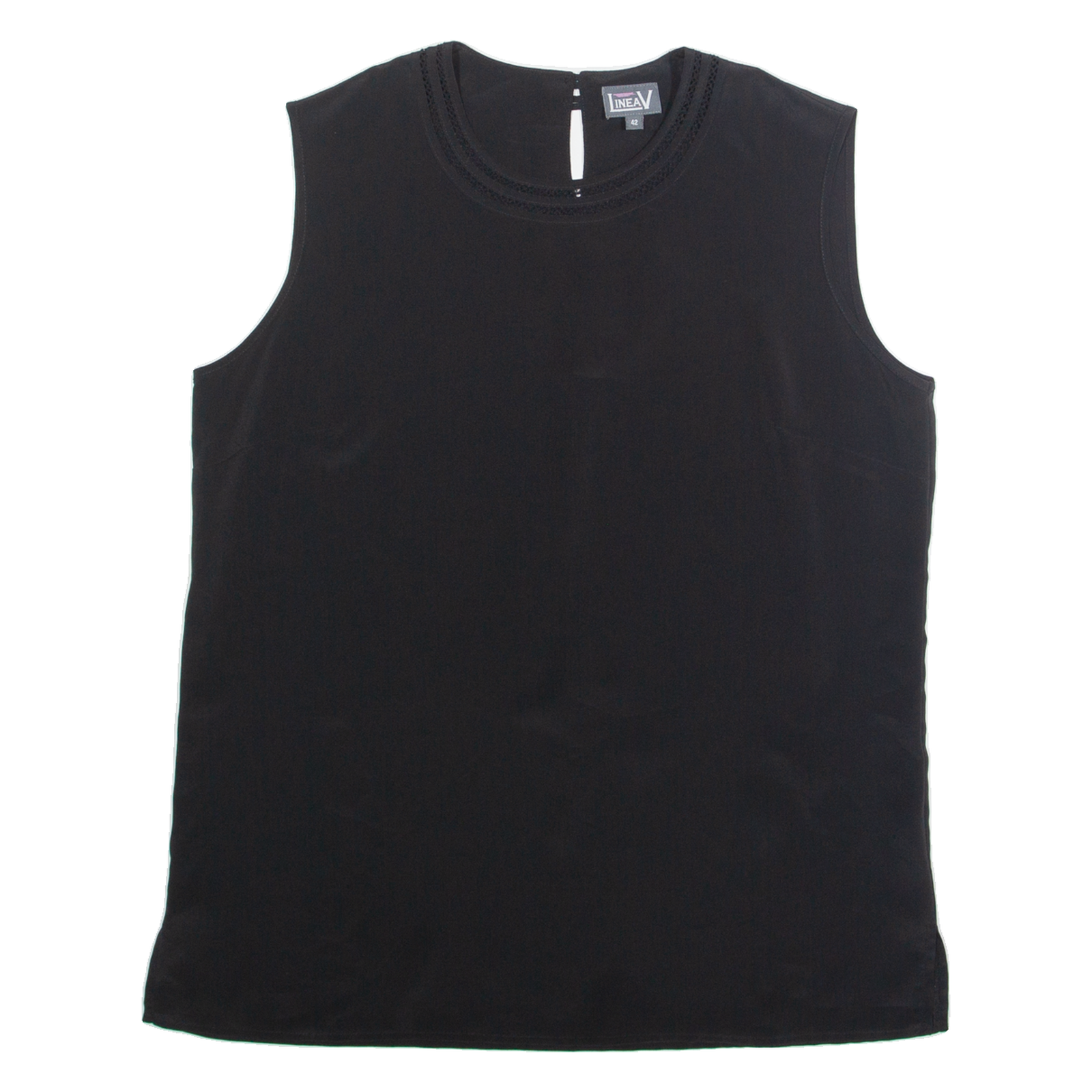 LINEAV Womens Top Black Sleeveless XL Refurbished - N/A refurbished available on Cerqular