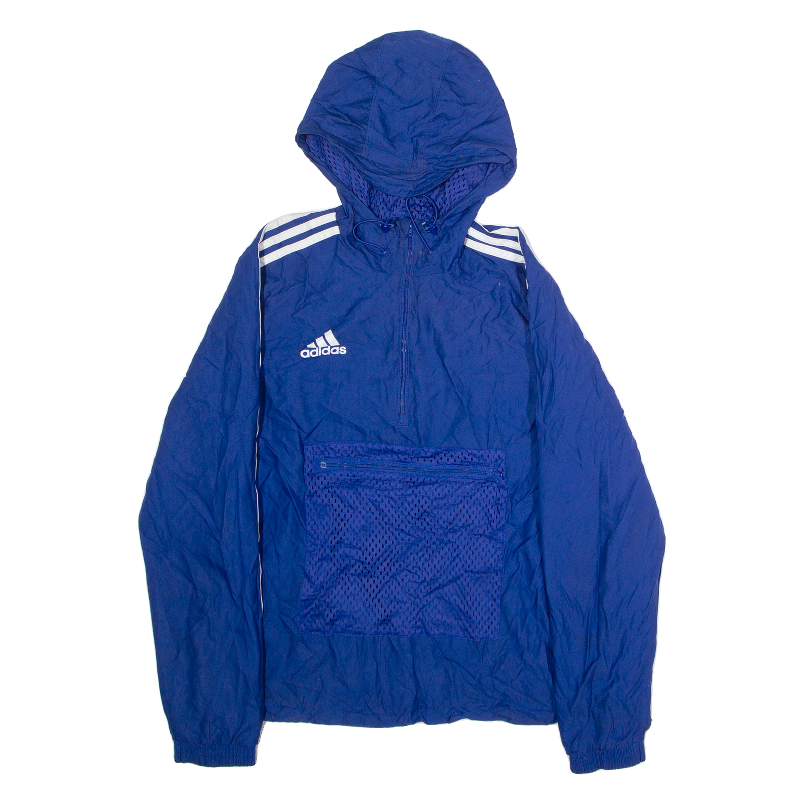 ADIDAS Womens Anorak Jacket Blue Hooded M Refurbished - N/A refurbished available on Cerqular