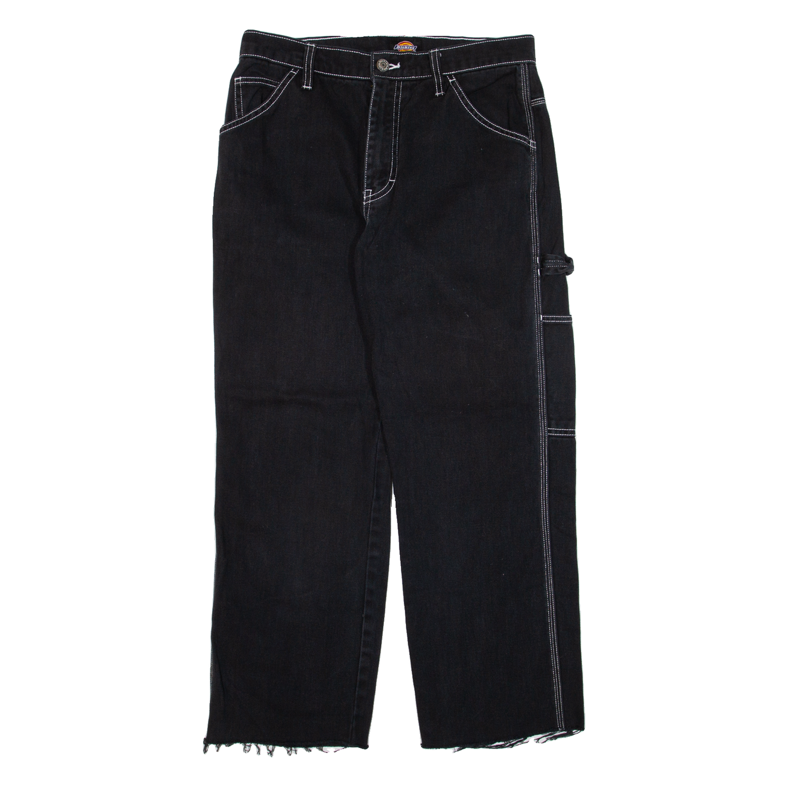 DICKIES Carpenter Workwear Womens Trousers Black Regular Straight W28 L23 Refurbished - N/A refurbished available on Cerqular