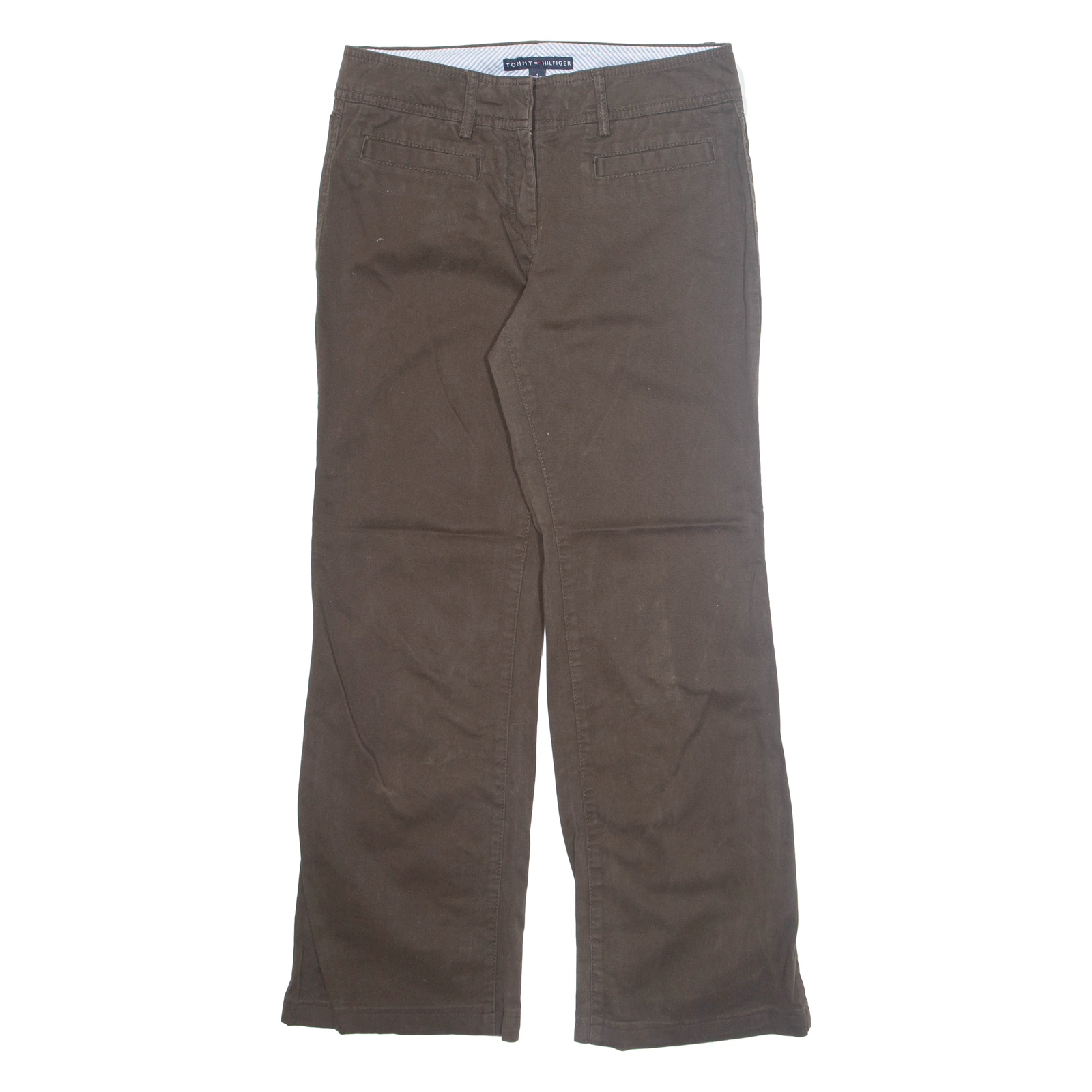 TOMMY HILFIGER Chino Mens Trousers Brown Regular Straight W28 L28 Refurbished - N/A refurbished available on Cerqular