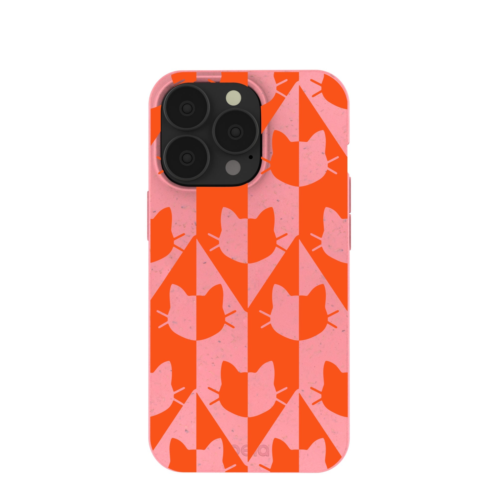 Bubblegum Pink Purr iPhone 13 Pro Case Refurbished - Pela Case refurbished available on Cerqular
