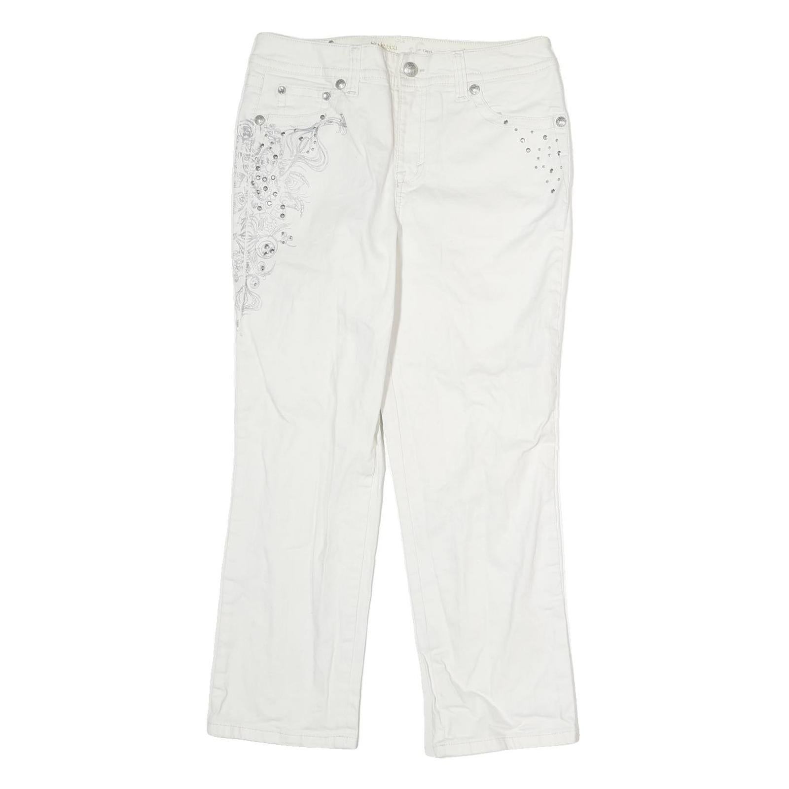 STYLE & CO Womens Regular Fit White Cotton Jeans W30 L25 Embroidered Pocket Refurbished - N/A refurbished available on Cerqular
