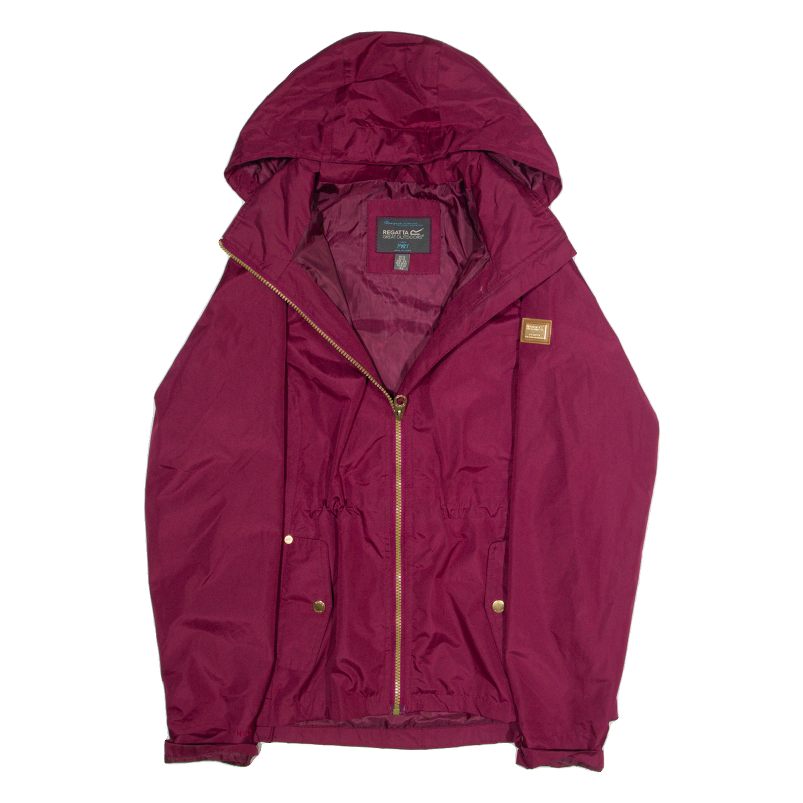 REGATTA Womens Rain Jacket Purple Hooded S Refurbished - N/A refurbished available on Cerqular