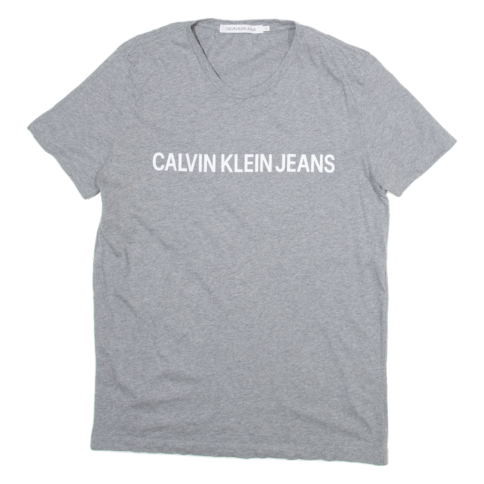 CALVIN KLEIN JEANS Mens T-Shirt Grey M Refurbished - N/A refurbished available on Cerqular
