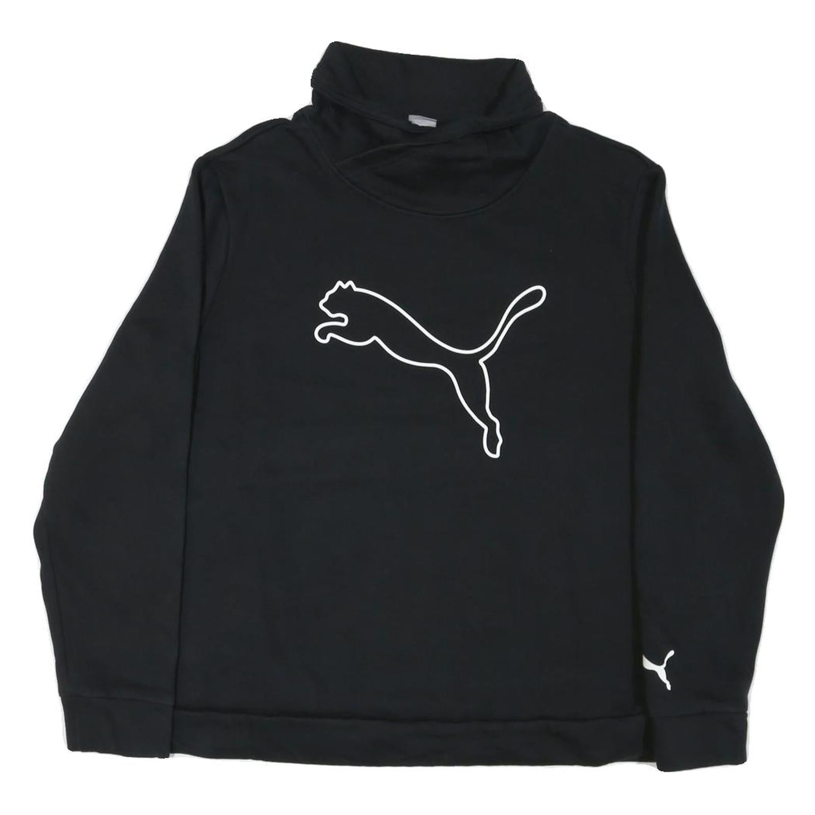 Buy PUMA Womens Black Cotton Blend Pullover Sweatshirt 2XL High Neck Logo Refurbished - $35.09 PUMA Womens Black Cotton Blend Pullover Sweatshirt 2XL High Neck Logo Refurbished - N/A refurbished available on Cerqular