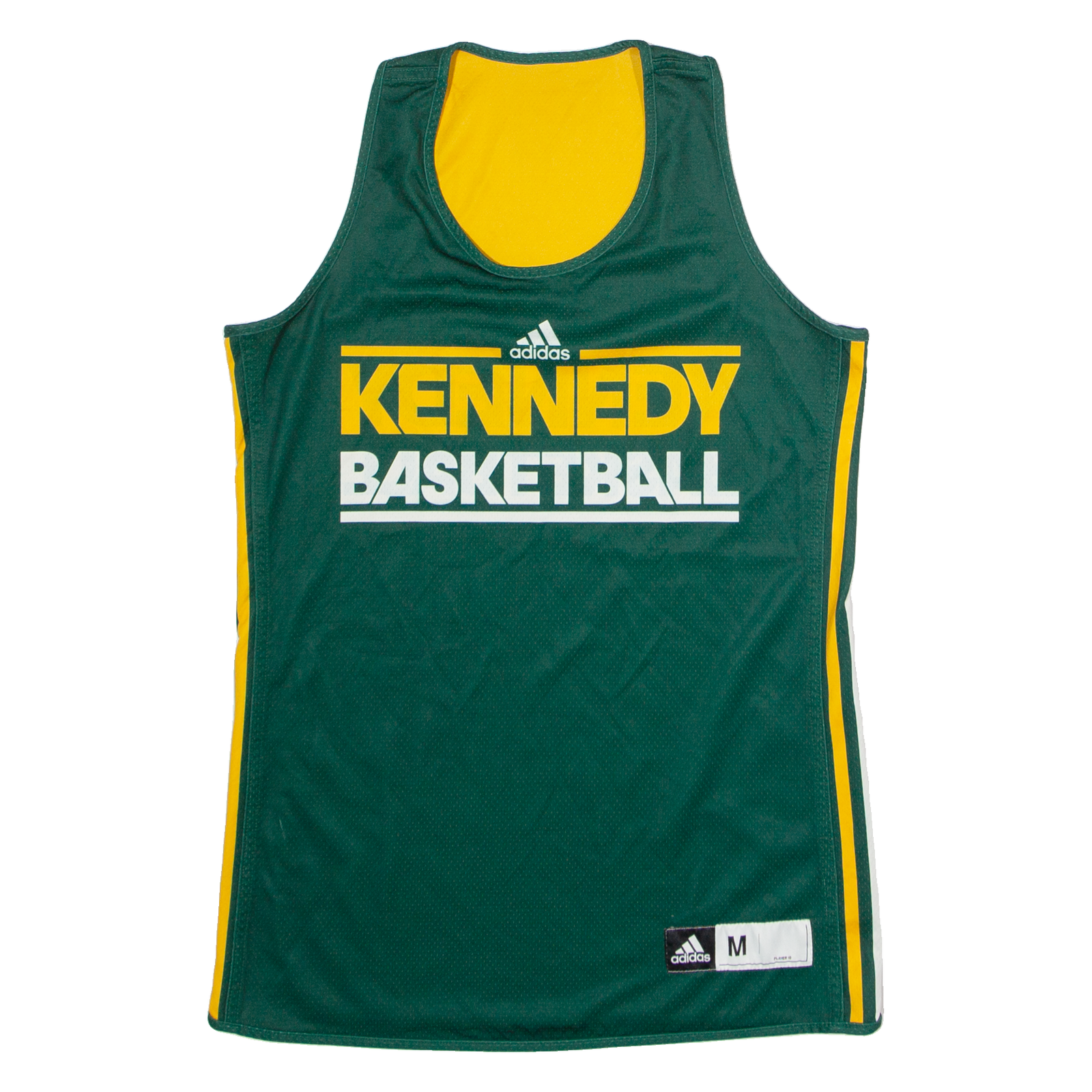 ADIDAS Kennedy Basketball #5 Mens Jersey Green Sleeveless USA M Refurbished - N/A refurbished available on Cerqular