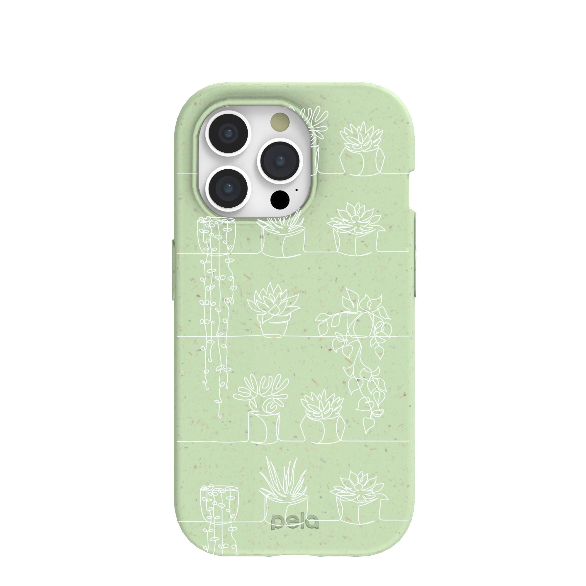 Sage Green Green Cascade iPhone 15 Pro Case Refurbished - Pela Case refurbished available on Cerqular