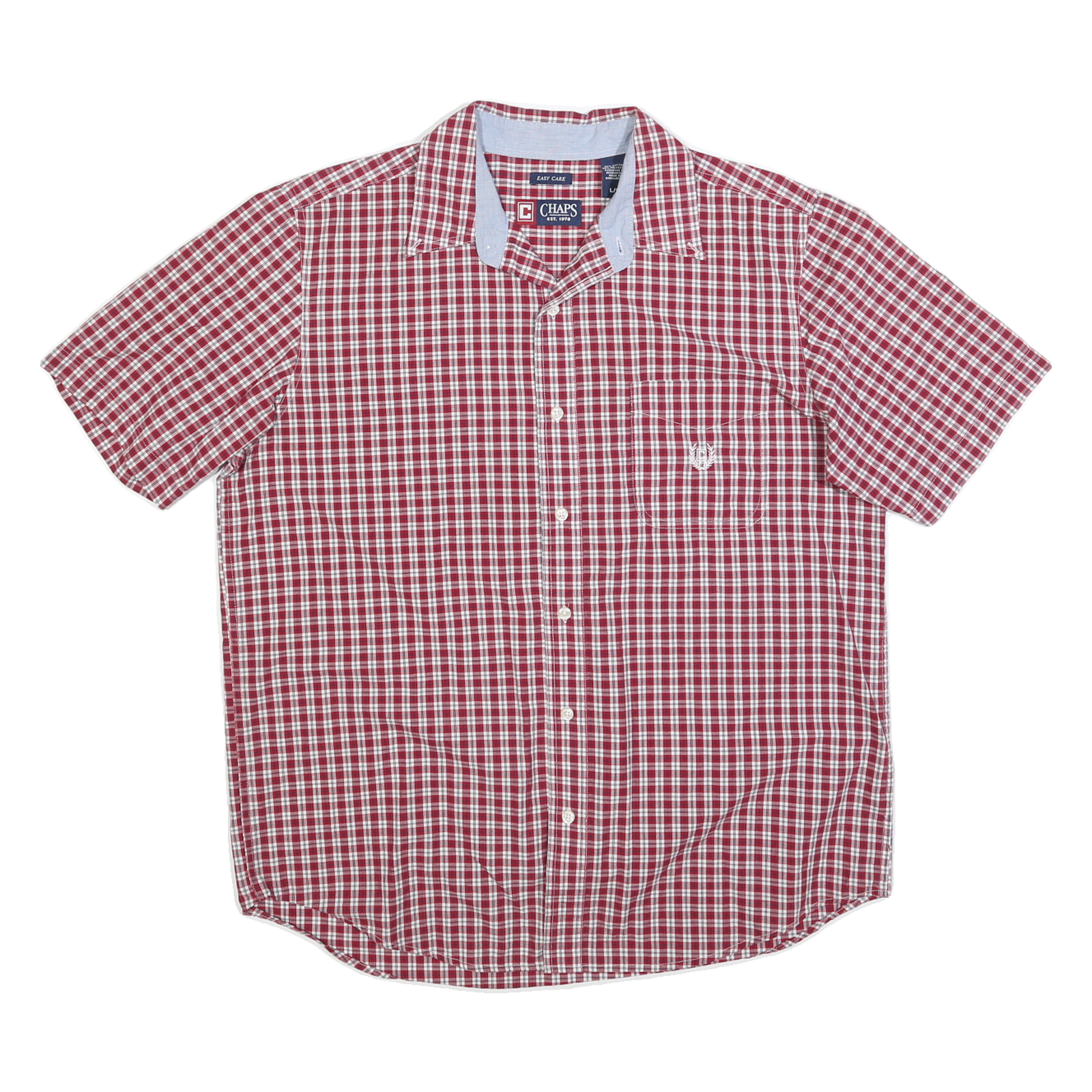 Buy CHAPS Mens Red & White Checked Shirt L Cotton Blend Casual Button Down Refurbished - $29.89 CHAPS Mens Red & White Checked Shirt L Cotton Blend Casual Button Down Refurbished - N/A refurbished available on Cerqular