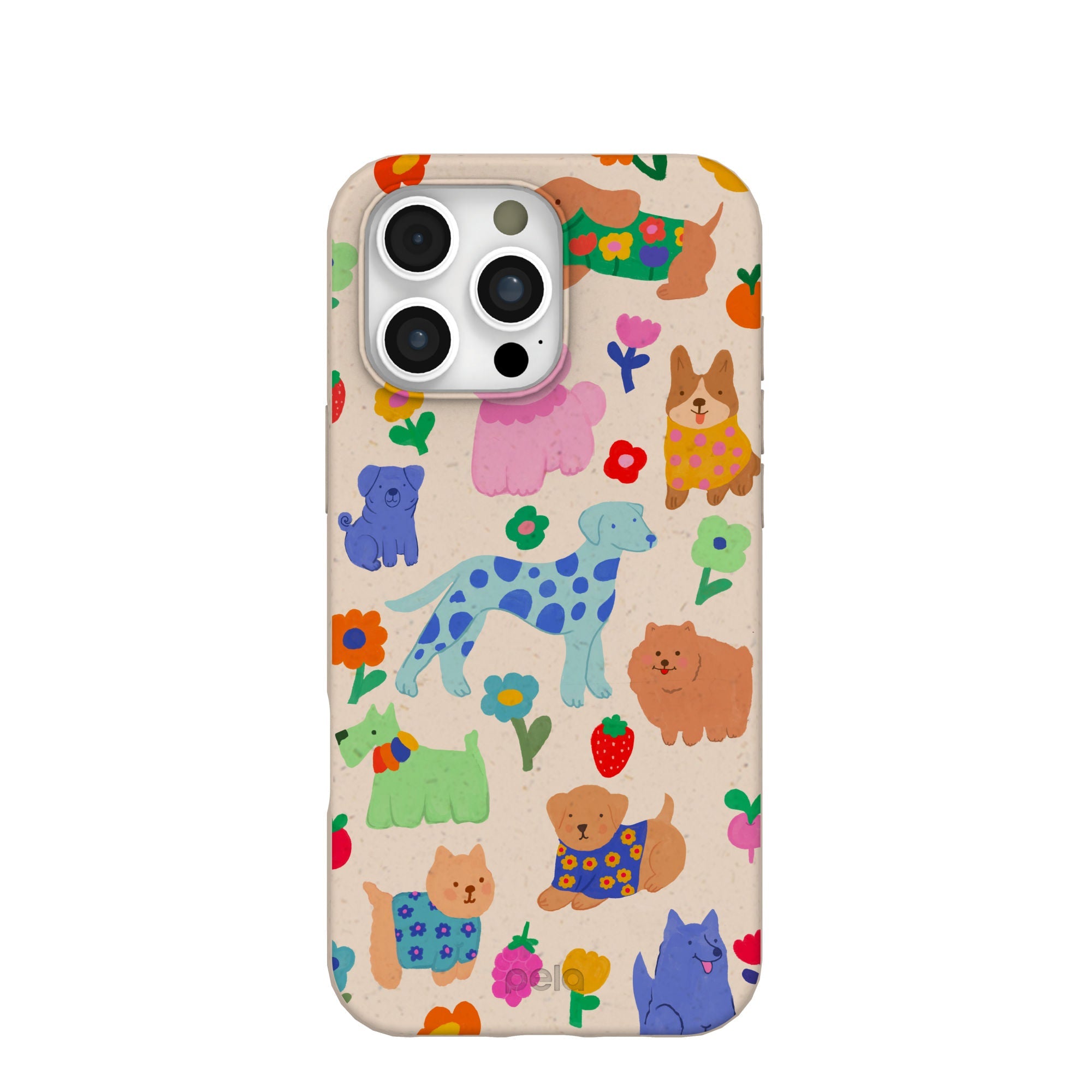 Seashell Pup Bloom iPhone 16 Pro Max Case Refurbished - Pela Case refurbished available on Cerqular