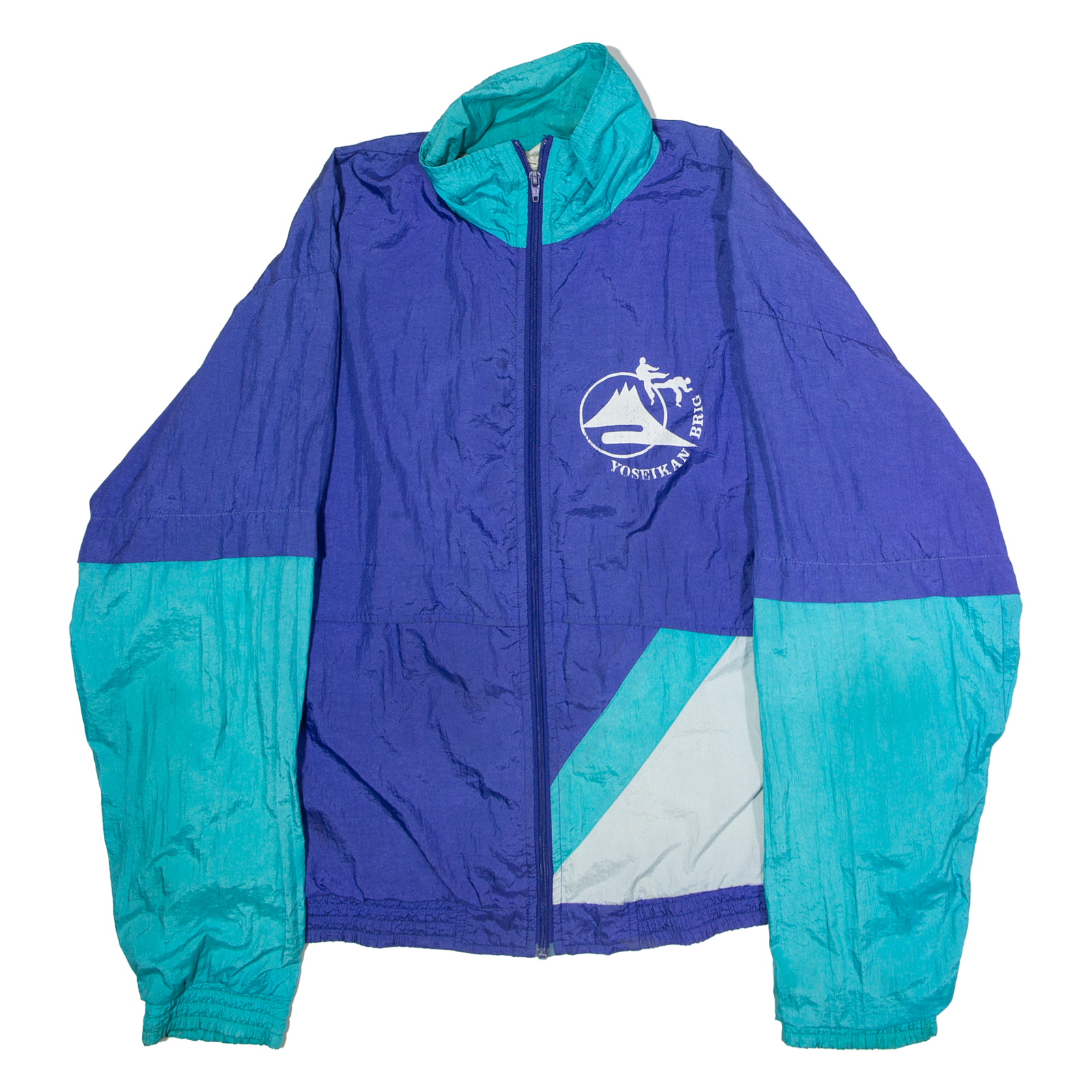 Yoseikan Brig Mens Shell Jacket Purple Nylon 90s Colourblock XL Refurbished - N/A refurbished available on Cerqular