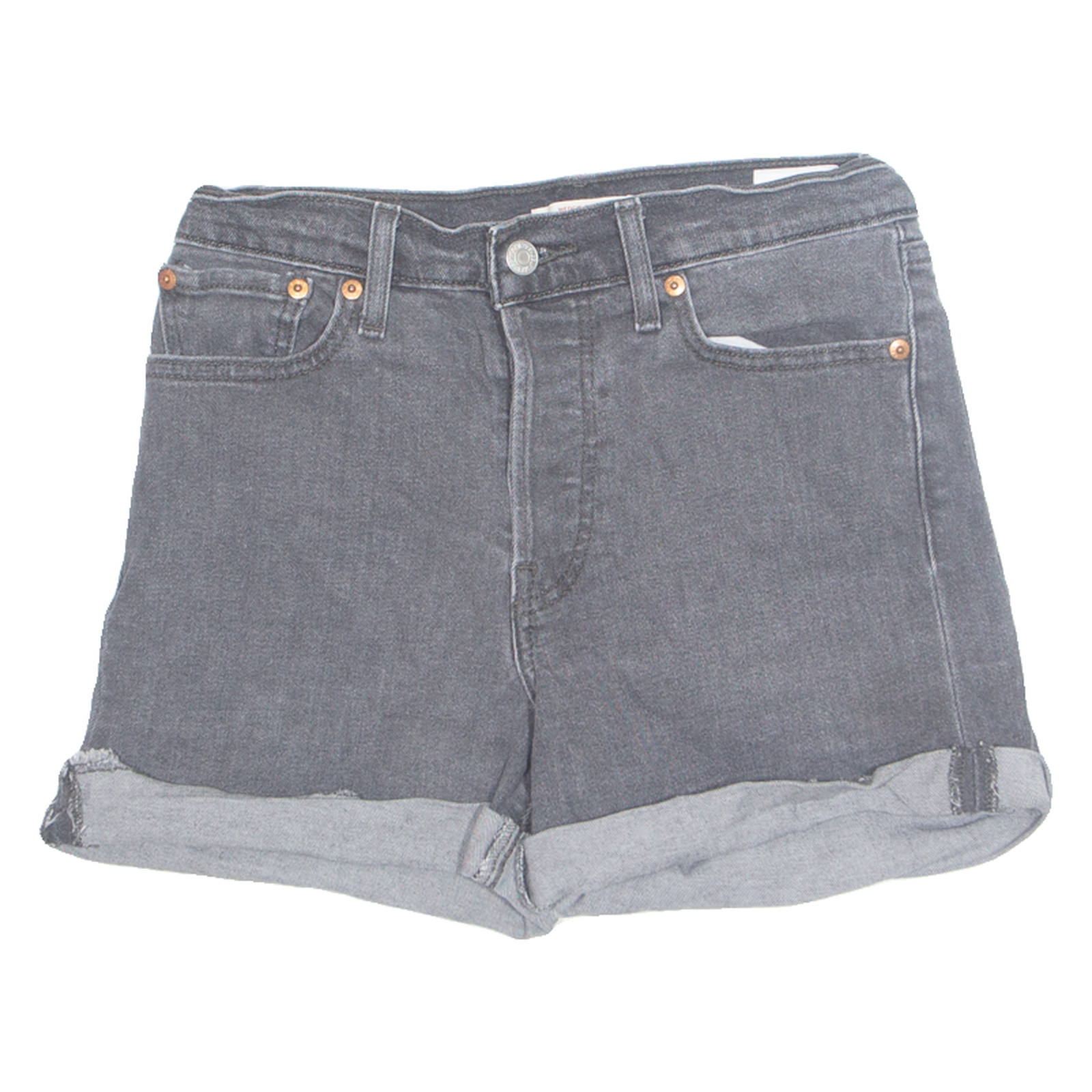 Buy LEVI'S Turn Up Womens Denim Shorts Black Relaxed S W28 Refurbished - $23.39 LEVI'S Turn Up Womens Denim Shorts Black Relaxed S W28 Refurbished - N/A refurbished available on Cerqular