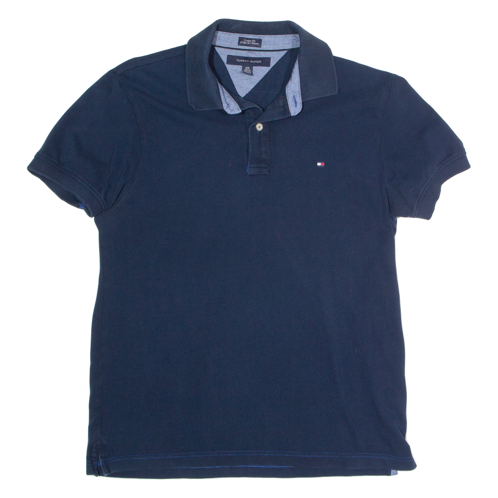TOMMY HILFIGER Mens Polo Shirt Blue M Refurbished - N/A refurbished available on Cerqular