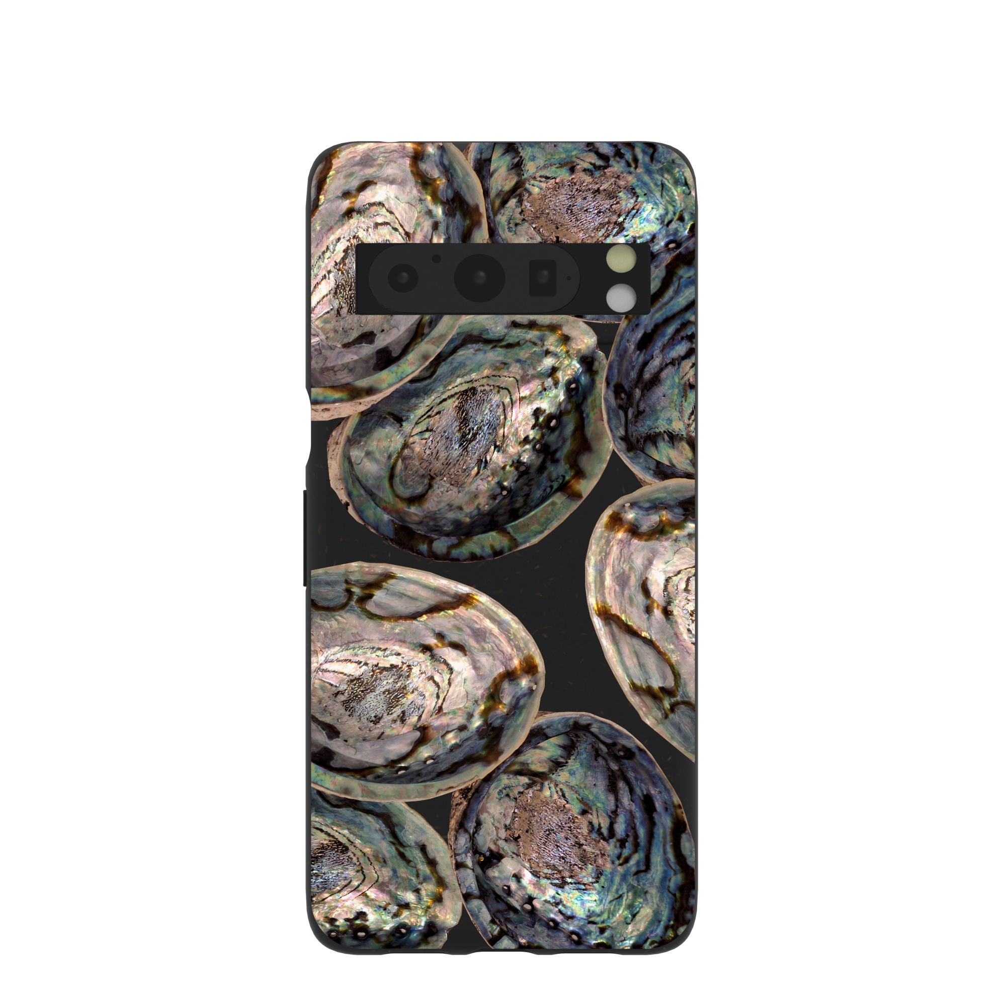 Black Abalone Shells Google Pixel 8 Pro Case Refurbished - Pela Case refurbished available on Cerqular