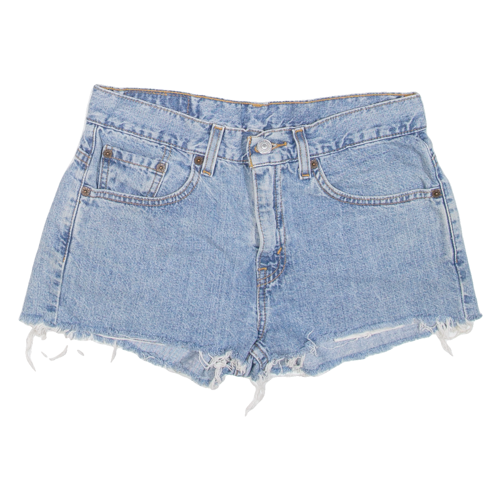 LEVI'S Womens Denim Shorts Blue 90s S W28 Refurbished - N/A refurbished available on Cerqular