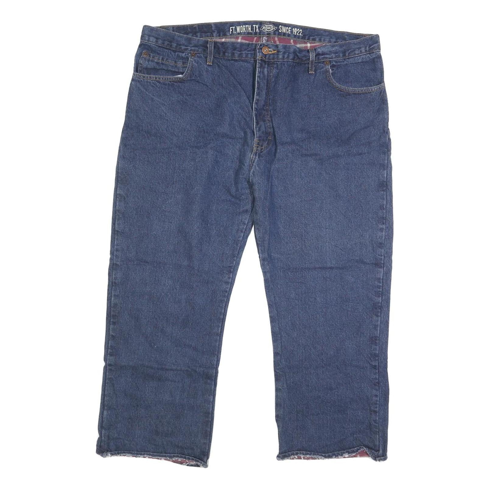 DICKIES Mens Jeans Blue Regular Straight Denim Medium W42 L25 Workwear Refurbished - N/A refurbished available on Cerqular