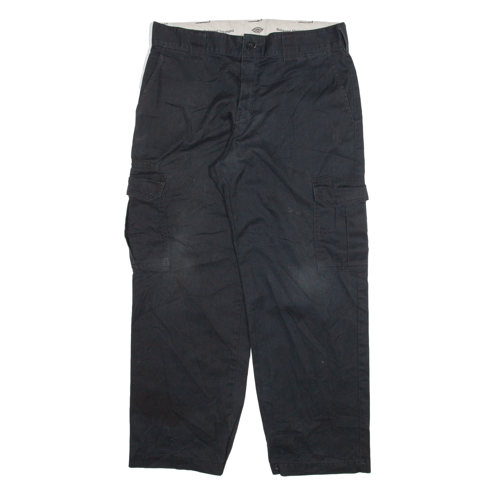 DICKIES Cargo Mens Trousers Black Relaxed Tapered W34 L30 Refurbished - N/A refurbished available on Cerqular