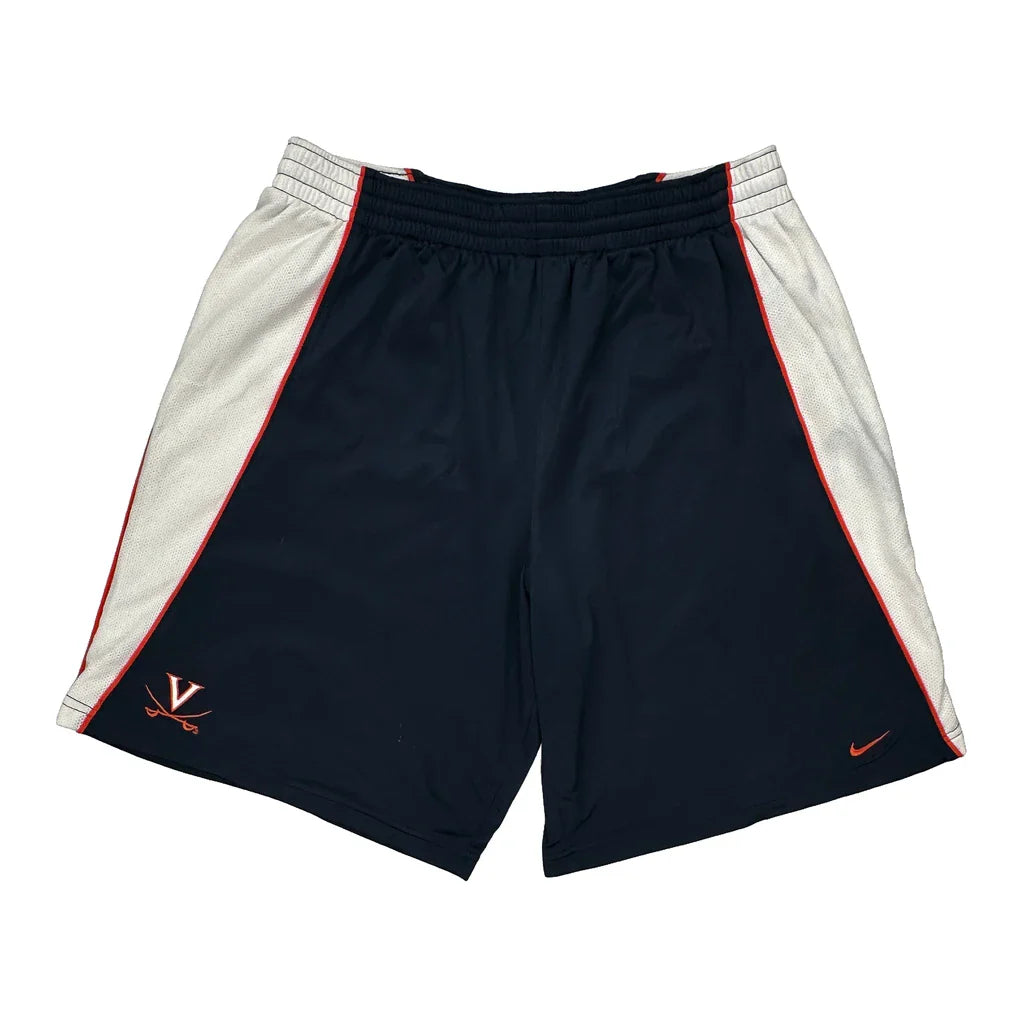 Virginia Cavaliers Nike Sport Shorts - XL White Polyester Refurbished - Thrifted (note: this is a term often used to describe second- refurbished available on Cerqular
