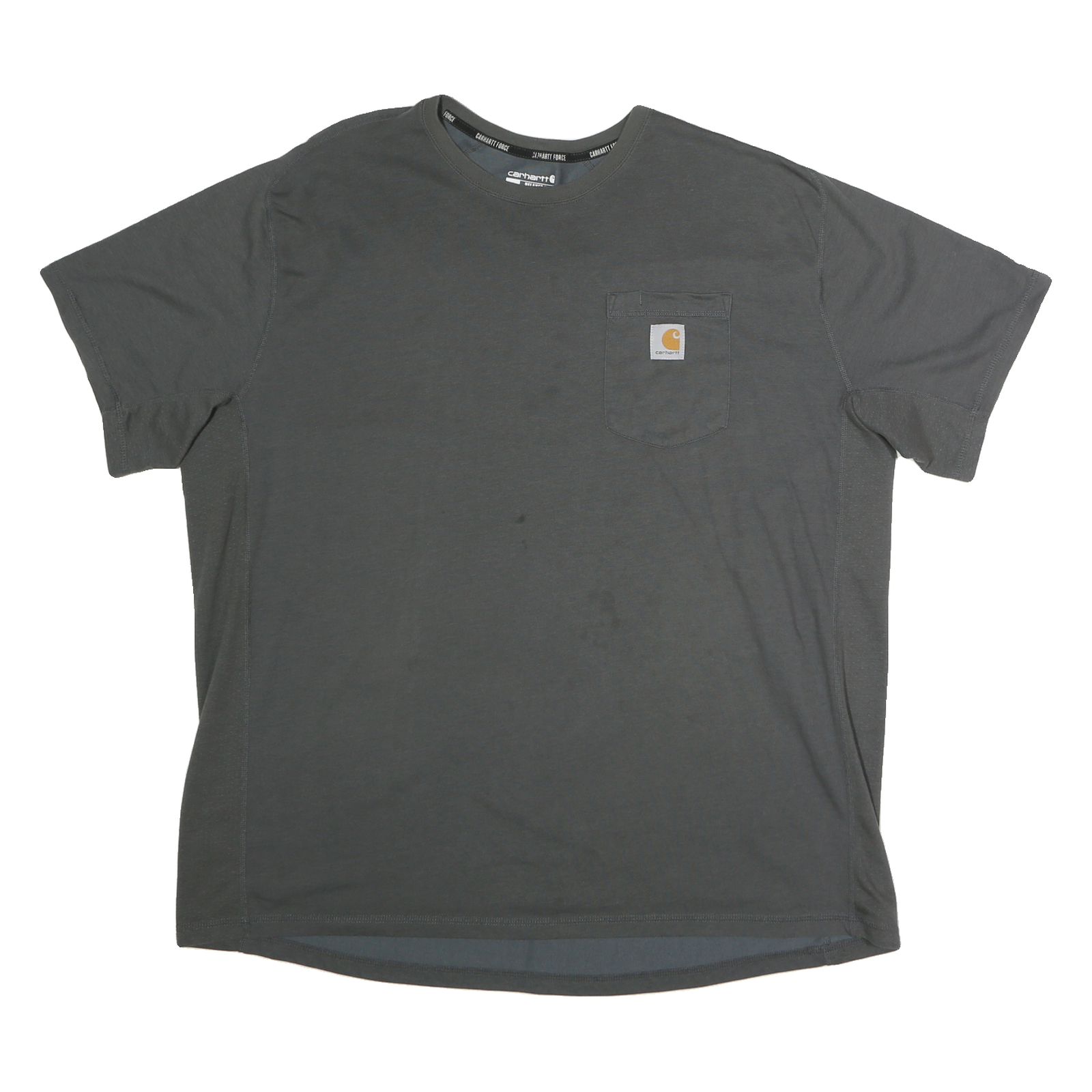 CARHARTT Mens Grey Pocket T-Shirt 2XL Short Sleeve Crew Neck Simple Casual Refurbished - N/A refurbished available on Cerqular