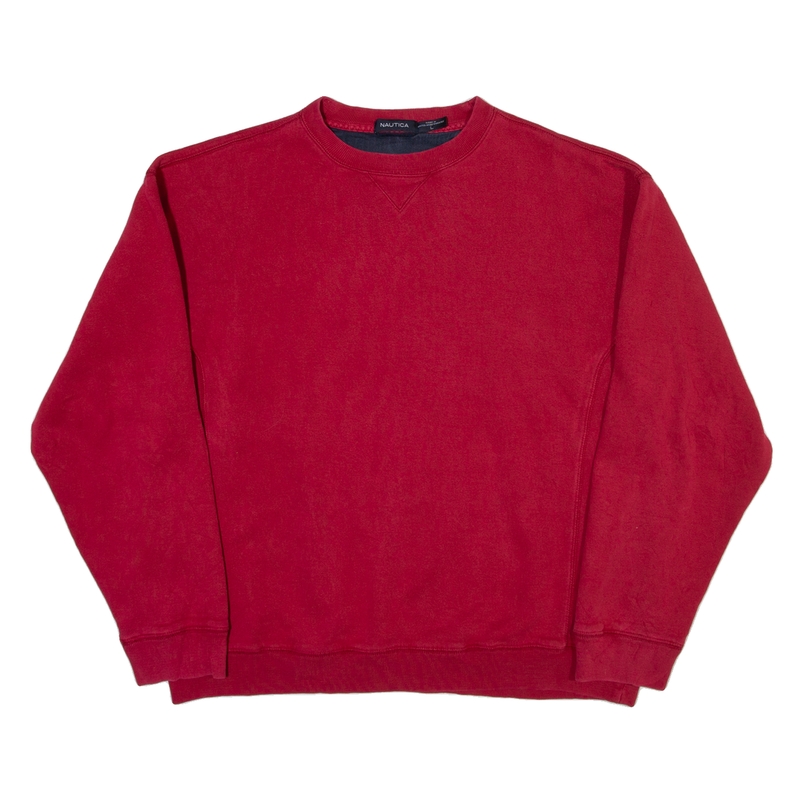 NAUTICA Mens Sweatshirt Red L Refurbished - N/A refurbished available on Cerqular