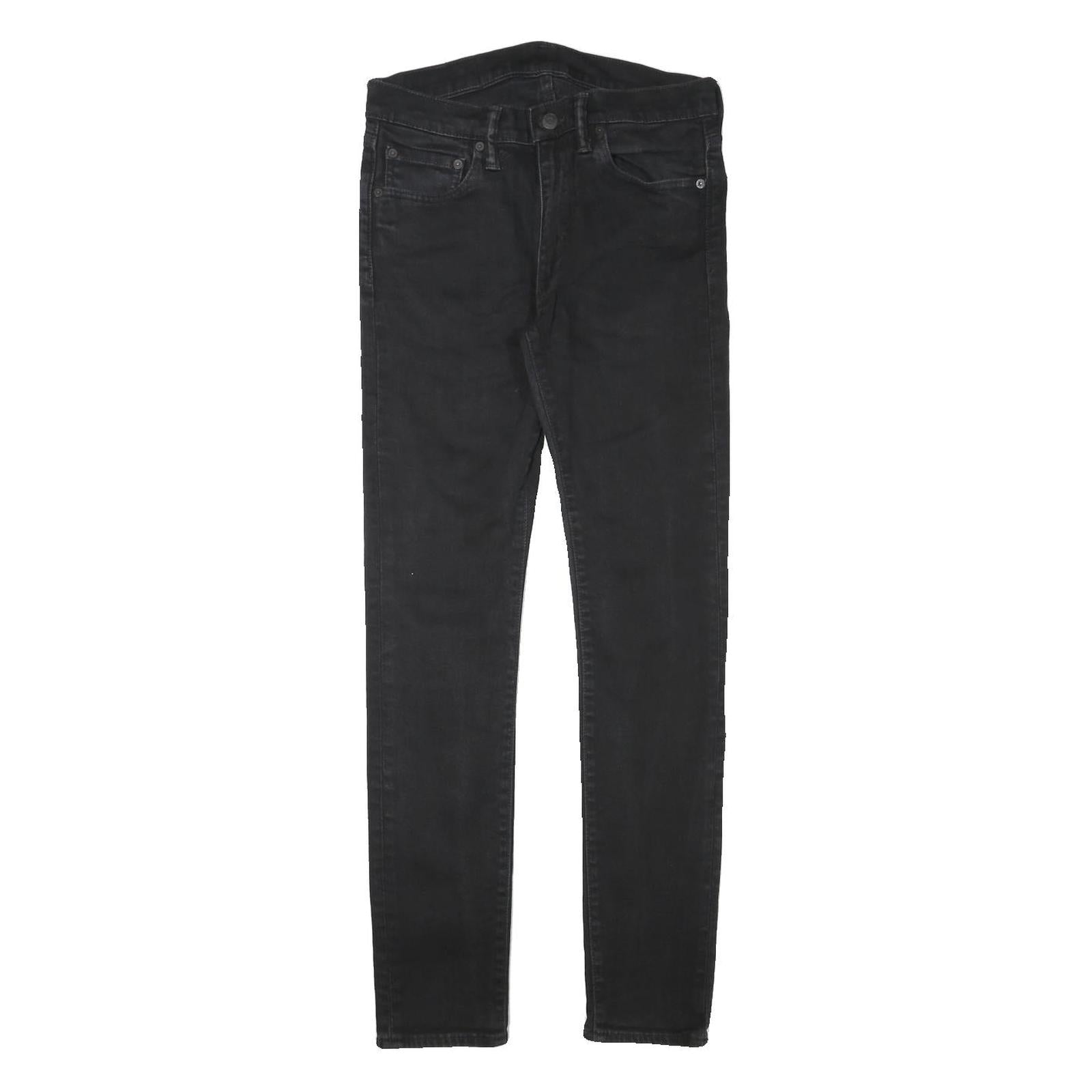 LEVI'S Mens Jeans Black Slim Skinny Denim W28 L29 Zip Cotton Blend Refurbished - N/A refurbished available on Cerqular