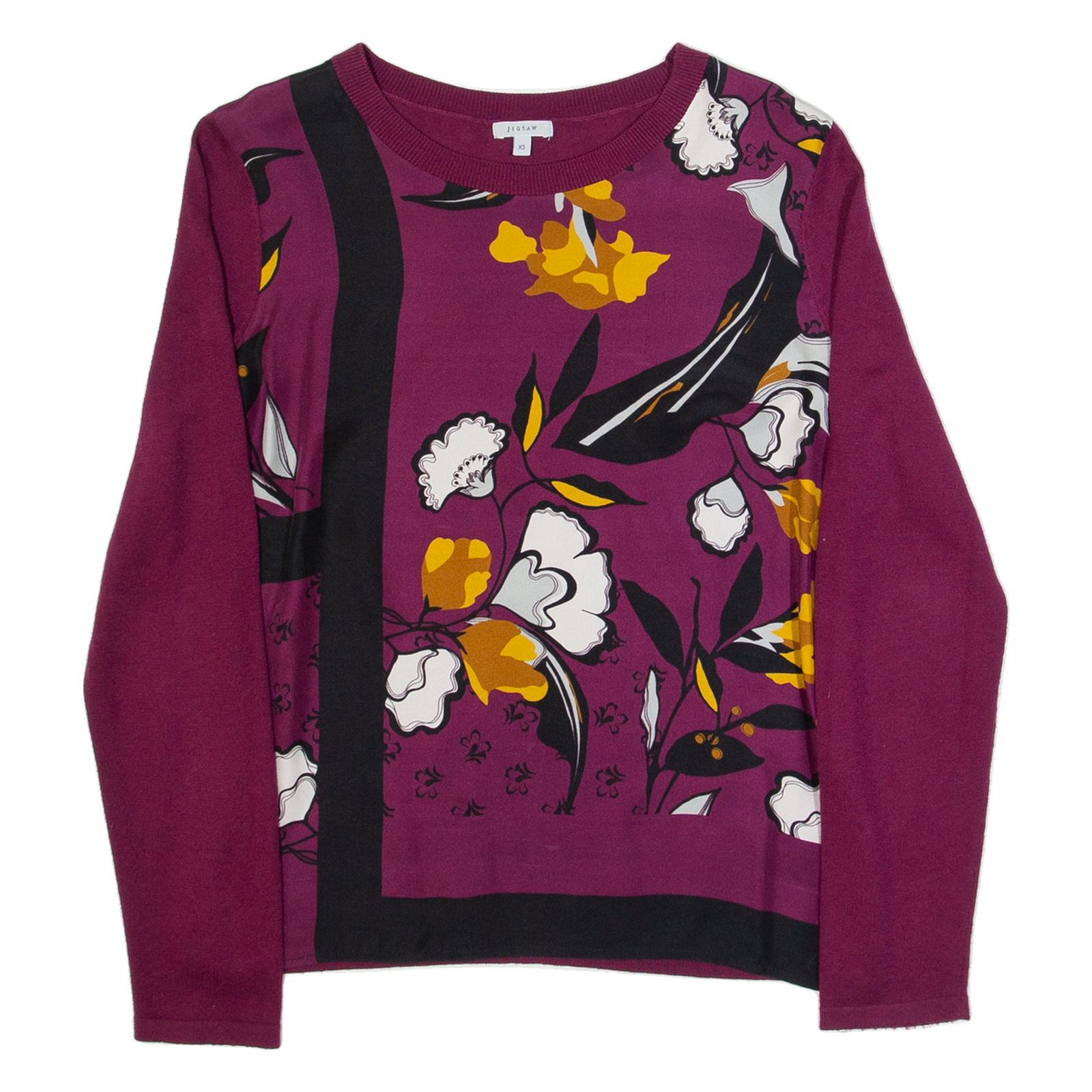 Buy JIGSAW Womens Printed Top Maroon Long Sleeve Silk Floral XS Refurbished - $28.59 JIGSAW Womens Printed Top Maroon Long Sleeve Silk Floral XS Refurbished - N/A refurbished available on Cerqular