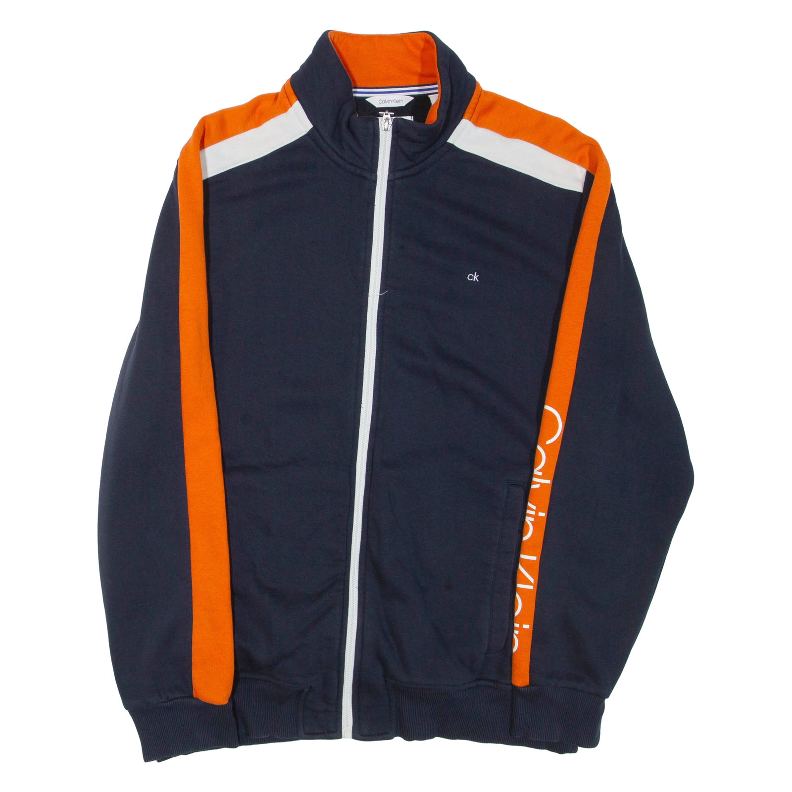 CALVIN KLEIN Mens Track Jacket Blue L Refurbished - N/A refurbished available on Cerqular