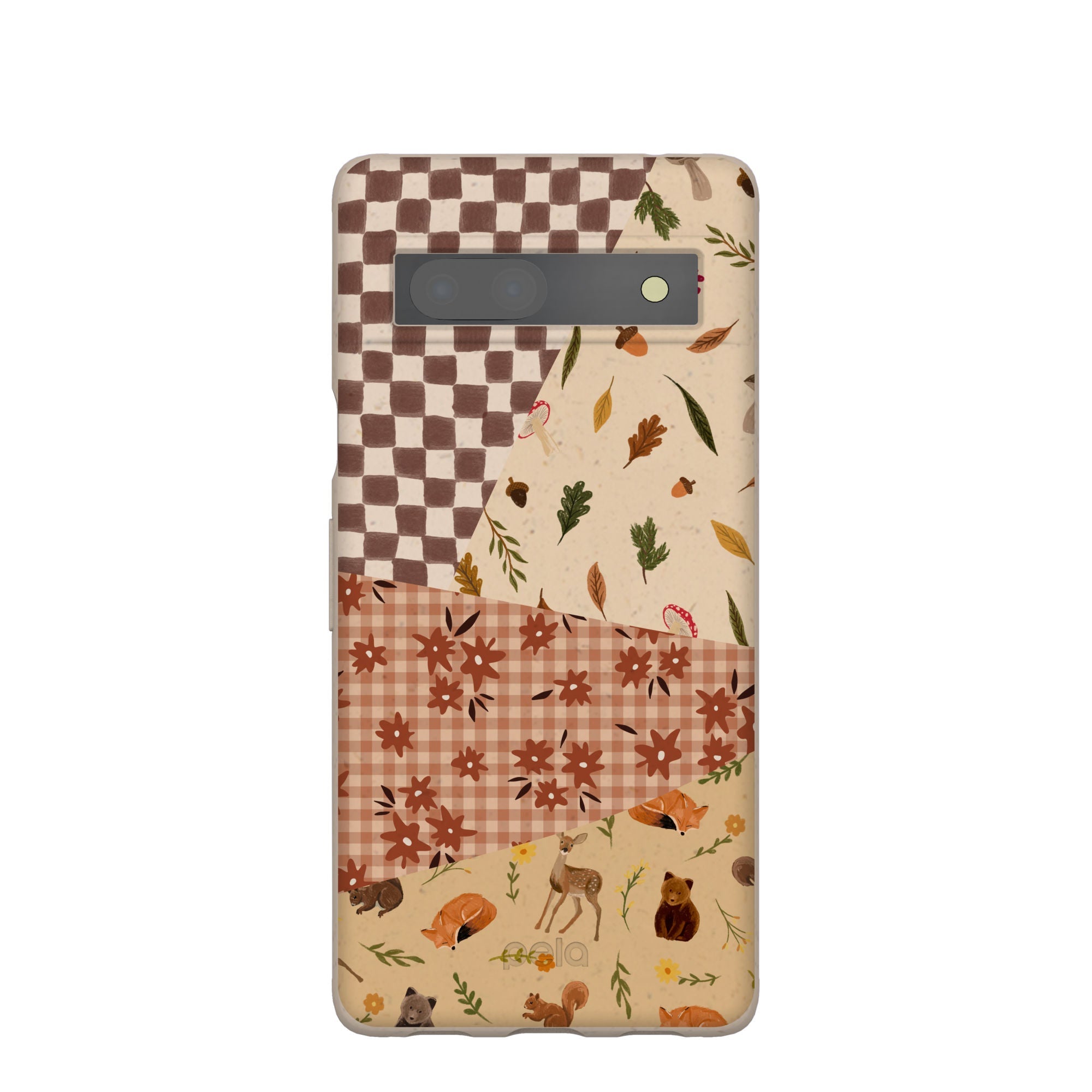 Seashell Autumn Quilt Google Pixel 7a Case Refurbished - Pela Case refurbished available on Cerqular