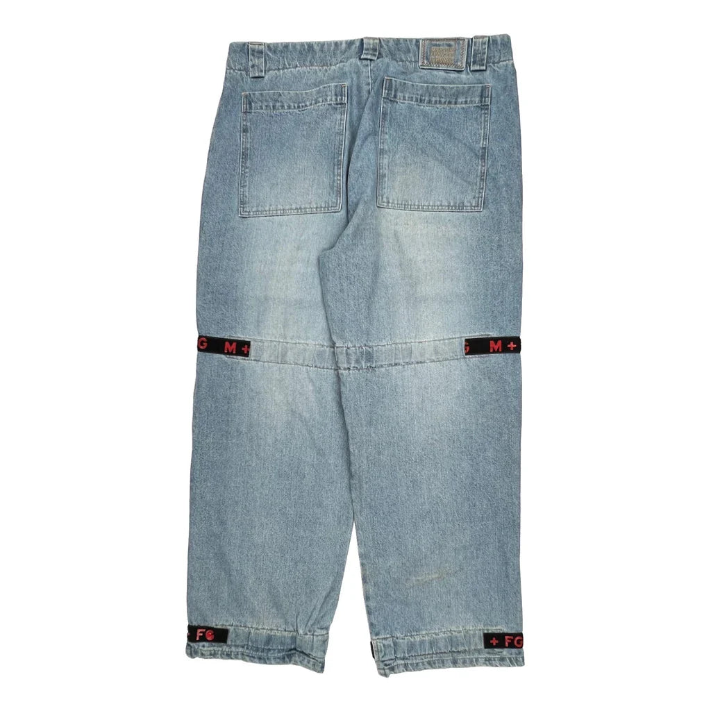 Francois Girbaud Cargo Cargo Trousers - 41W 22L Light Wash Denim Refurbished - Thrifted (note: this is a term often used to describe second- refurbished available on Cerqular