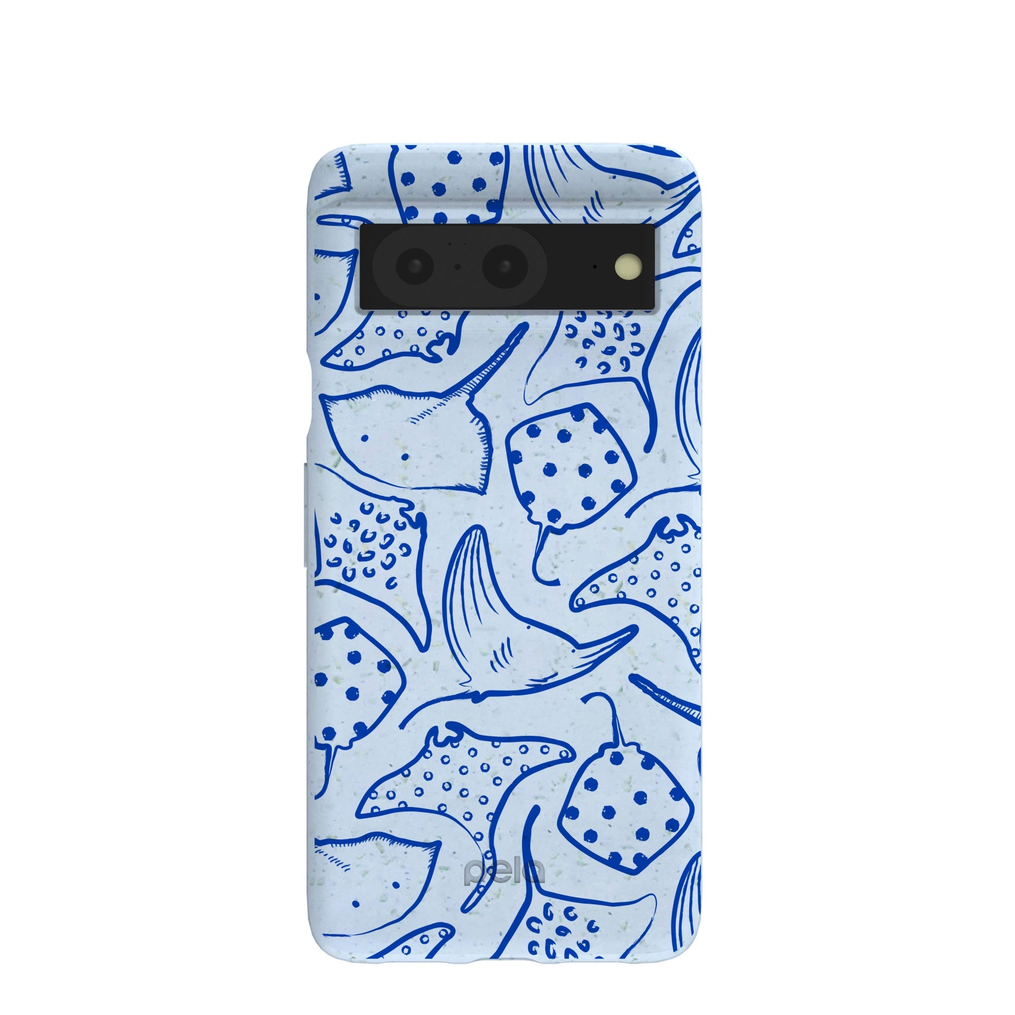 Buy Powder Blue Stingray Fever Google Pixel 8 Case Refurbished - $65.00 Powder Blue Stingray Fever Google Pixel 8 Case Refurbished - Pela Case refurbished available on Cerqular