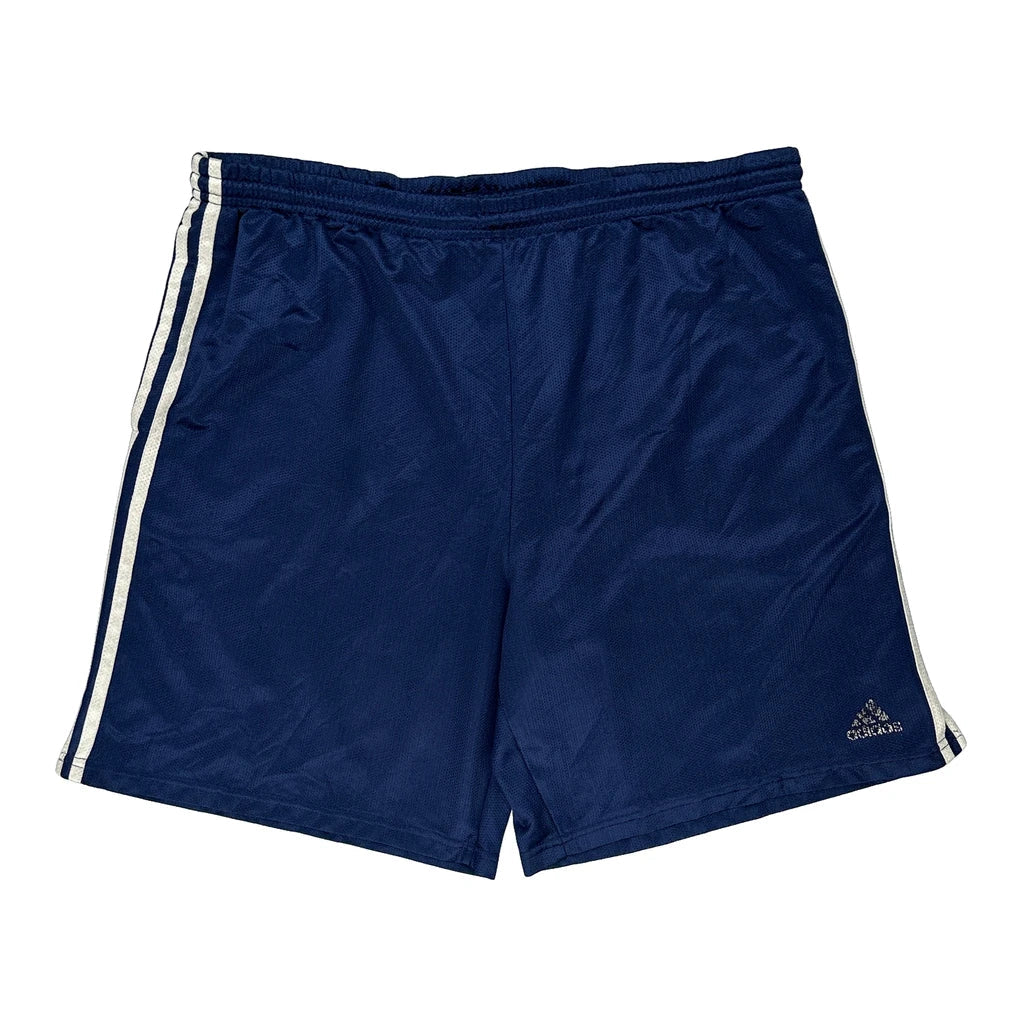 Adidas Sport Shorts - XL Blue Polyester Refurbished - Thrifted (note: this is a term often used to describe second- refurbished available on Cerqular