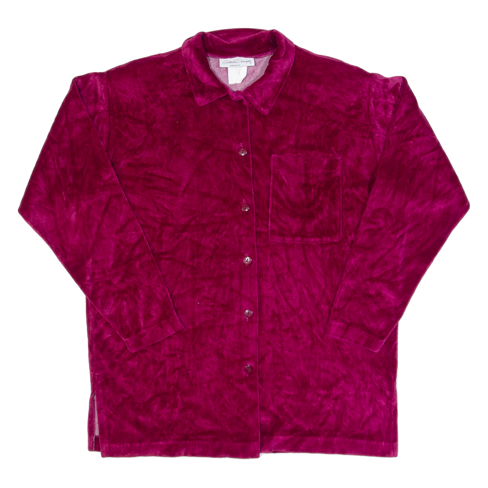 GERTRUDE DAVENPORT Womens Shirt Red Collared Long Sleeve M Refurbished - N/A refurbished available on Cerqular