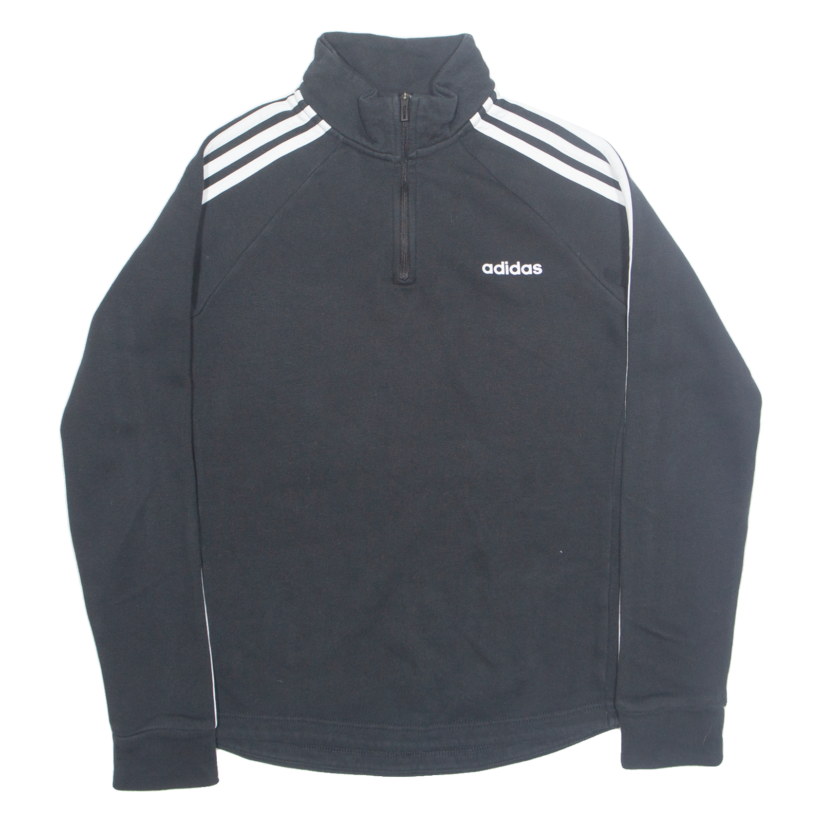ADIDAS Womens Sweatshirt Black 1/4 Zip XS Refurbished - N/A refurbished available on Cerqular