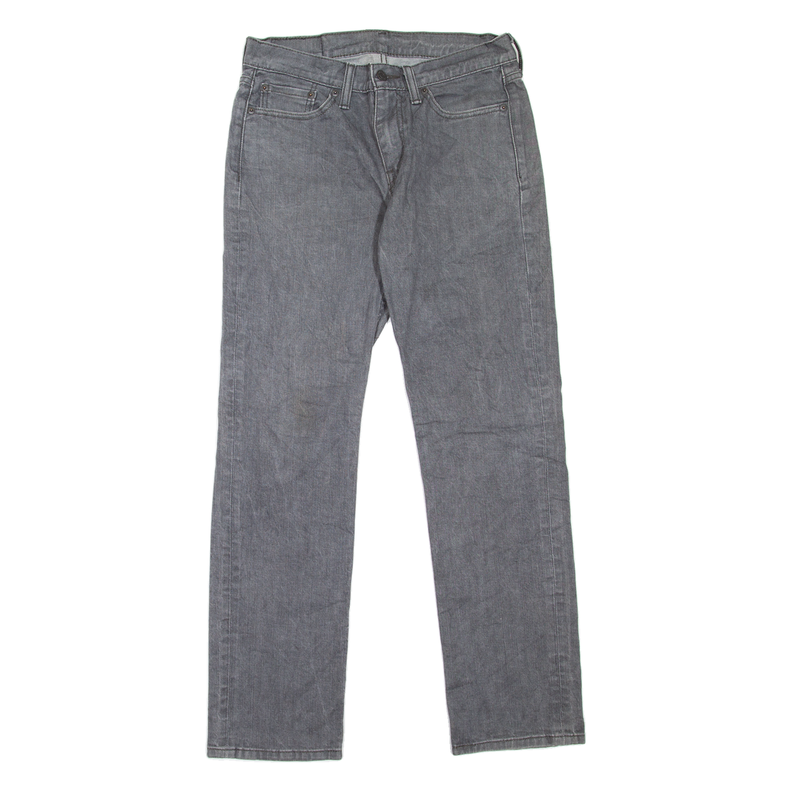 LEVI'S 514 Jeans Mens Grey Slim Straight W30 L32 Refurbished - N/A refurbished available on Cerqular