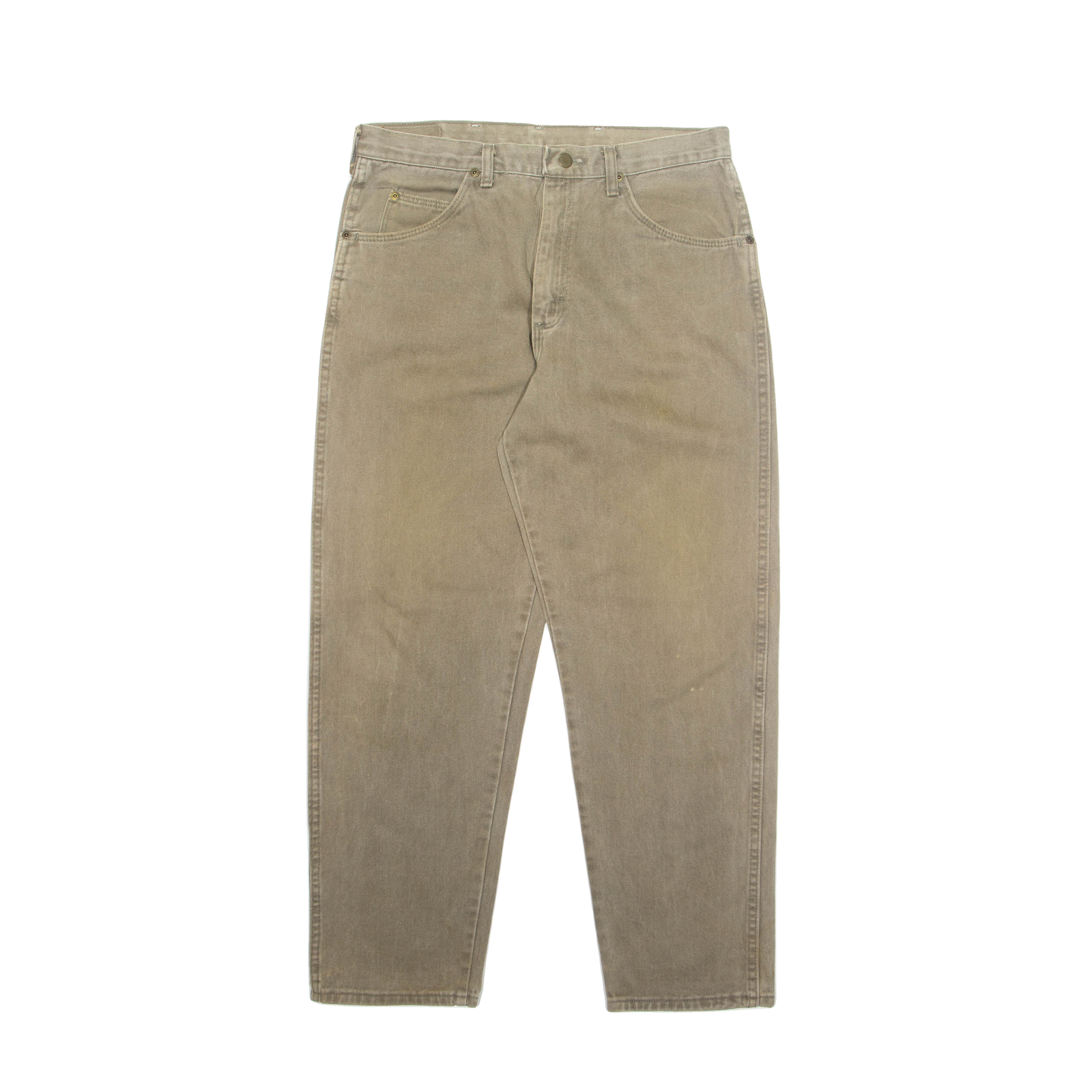 WRANGLER Mens Trousers Beige Regular Tapered W34 L30 Refurbished - N/A refurbished available on Cerqular