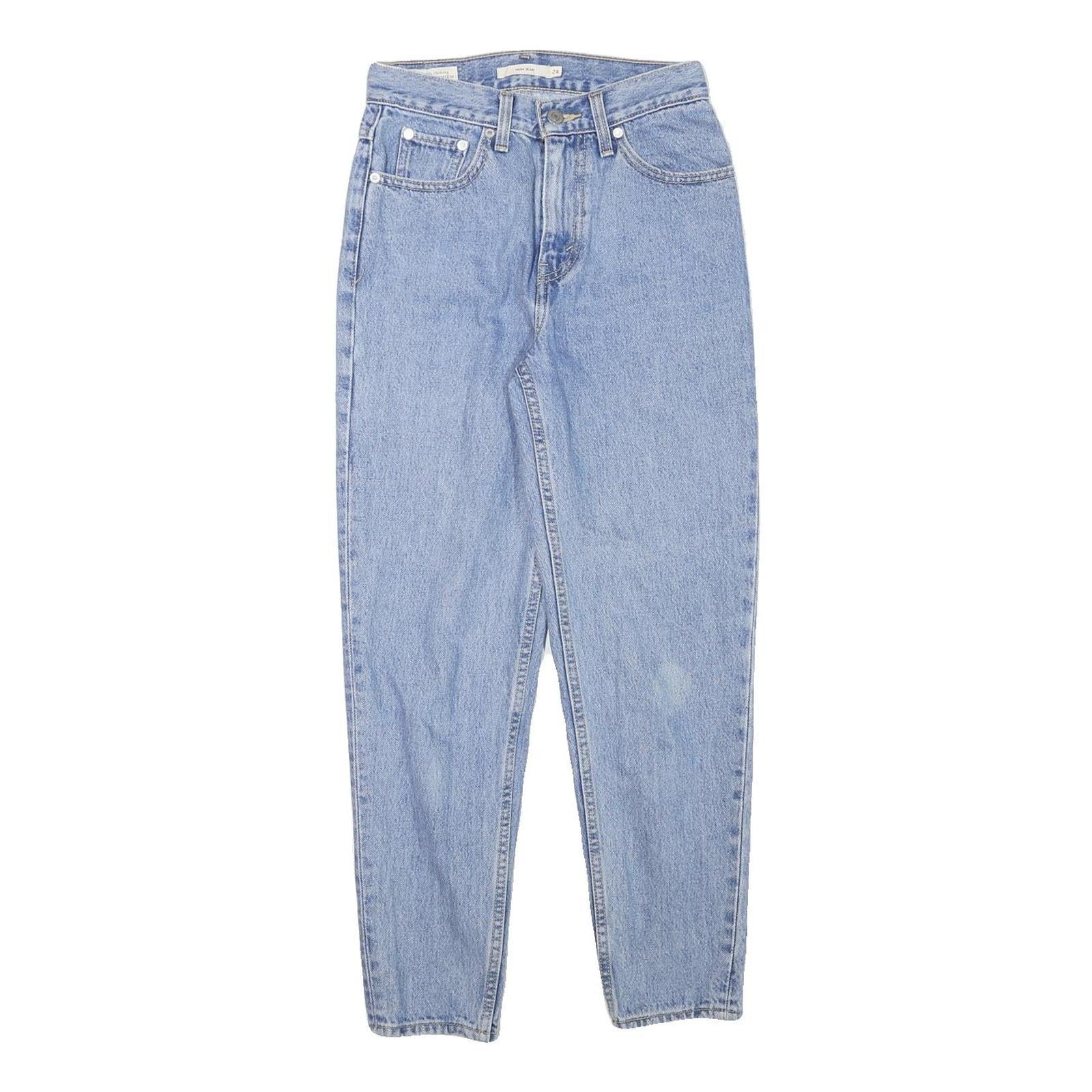 LEVI'S Womens Relaxed Light Blue Denim Jeans W24 L26 Classic Cotton Blend Zip Refurbished - N/A refurbished available on Cerqular