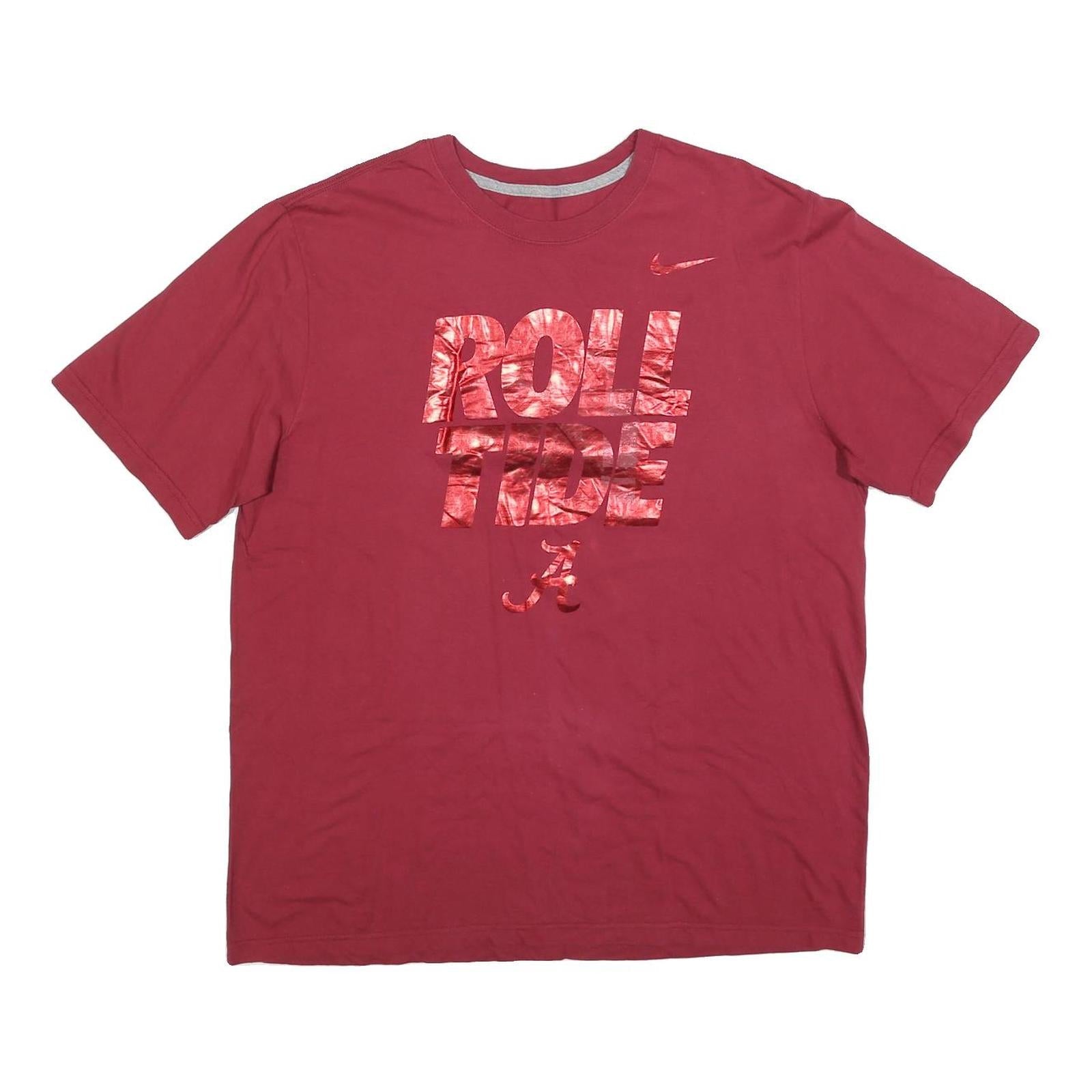 Buy NIKE Mens Red Roll Tide Graphic T-Shirt XL Short Sleeve Crew Neck Refurbished - $14.29 NIKE Mens Red Roll Tide Graphic T-Shirt XL Short Sleeve Crew Neck Refurbished - N/A refurbished available on Cerqular