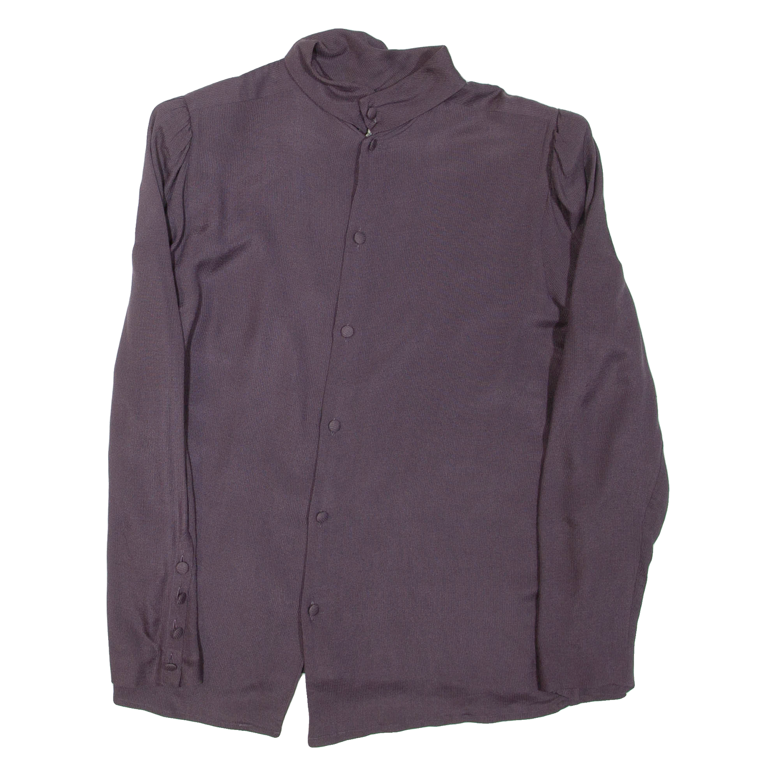Womens Blouse Purple High Neck Long Sleeve L Refurbished - N/A refurbished available on Cerqular