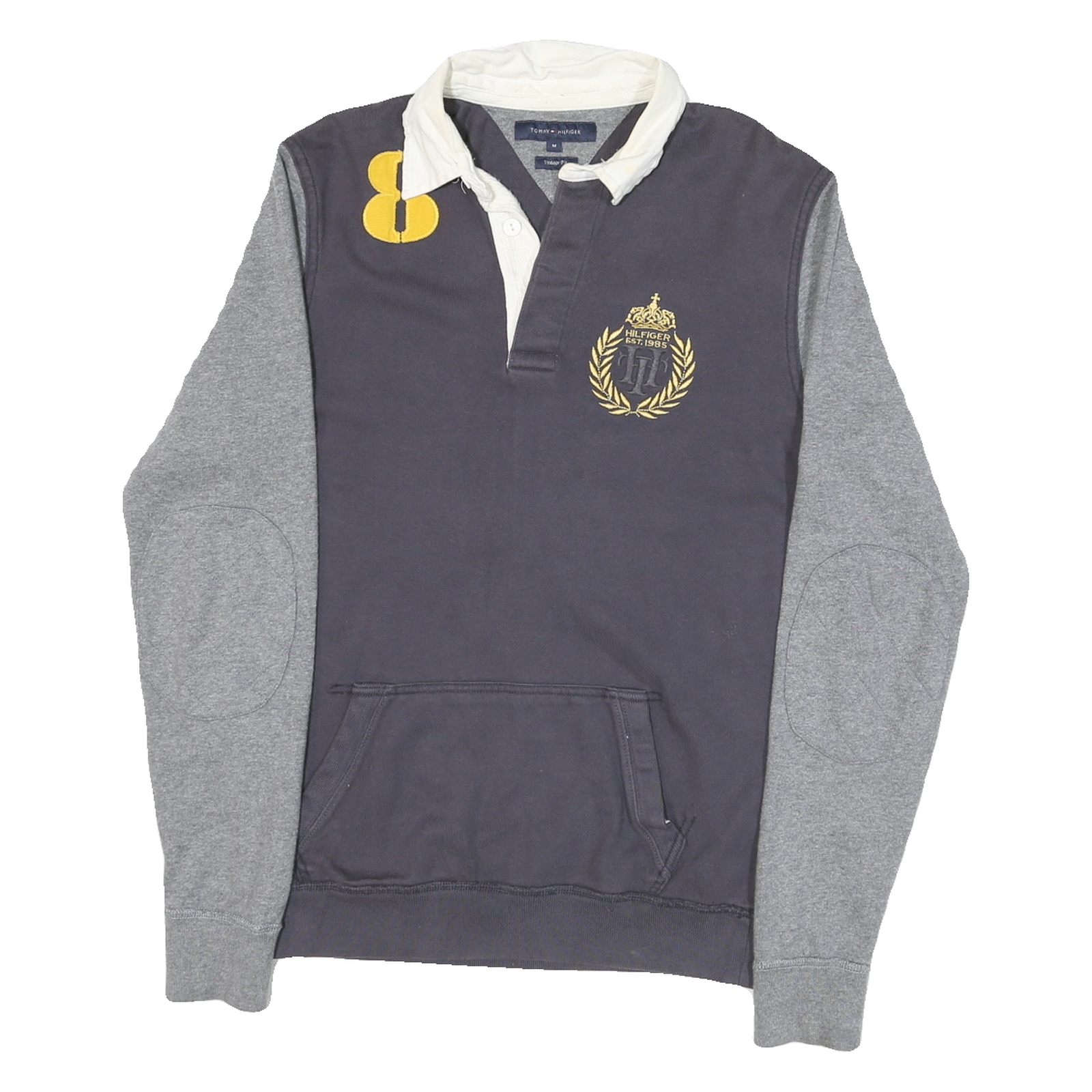 Buy TOMMY HILFIGER Mens Blue & Grey Collared M Long Sleeve Sweatshirt Rugby Style Refurbished - $29.89 TOMMY HILFIGER Mens Blue & Grey Collared M Long Sleeve Sweatshirt Rugby Style Refurbished - N/A refurbished available on Cerqular