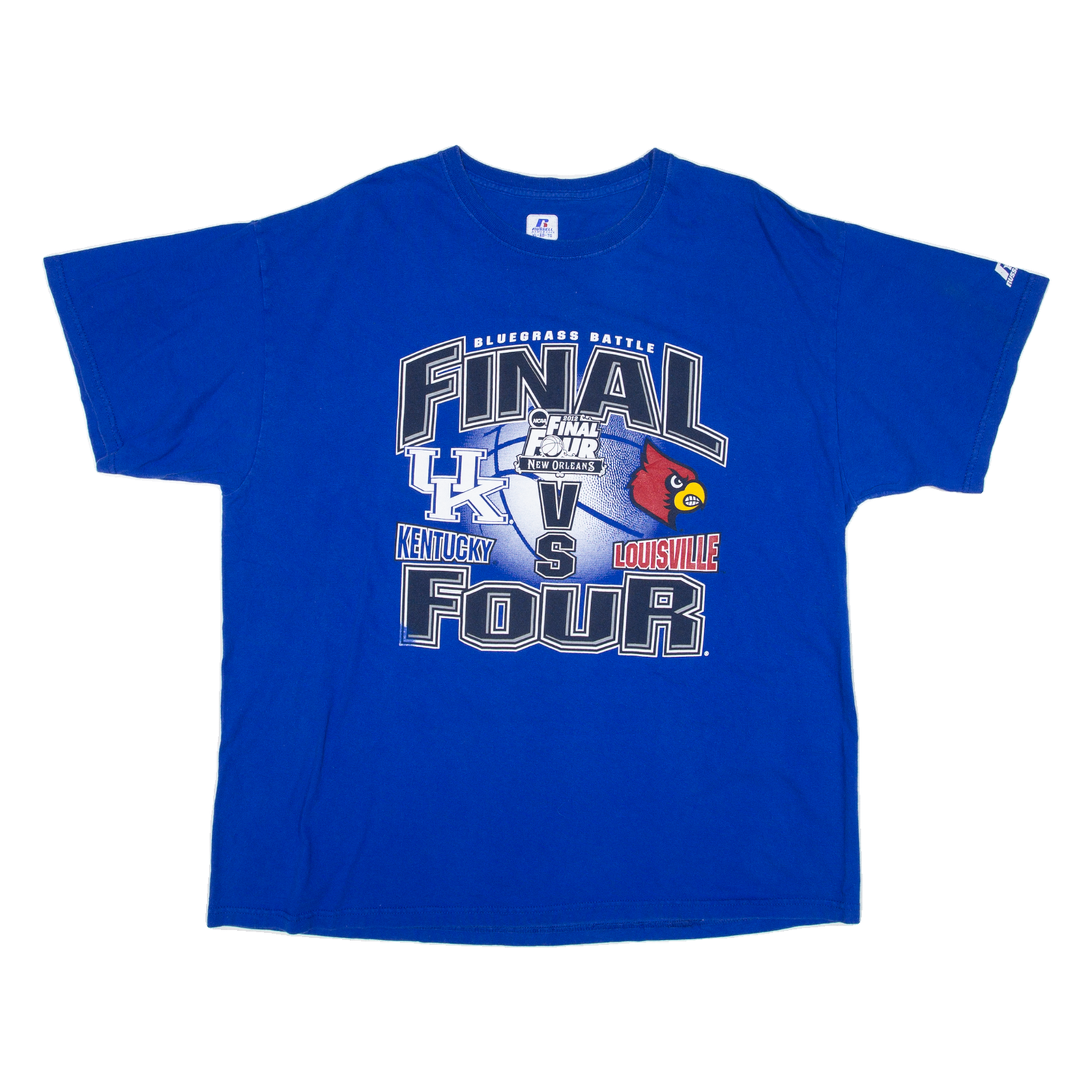 RUSSELL ATHLETIC Final Four 2012 Mens T-Shirt Blue USA XL Refurbished - N/A refurbished available on Cerqular