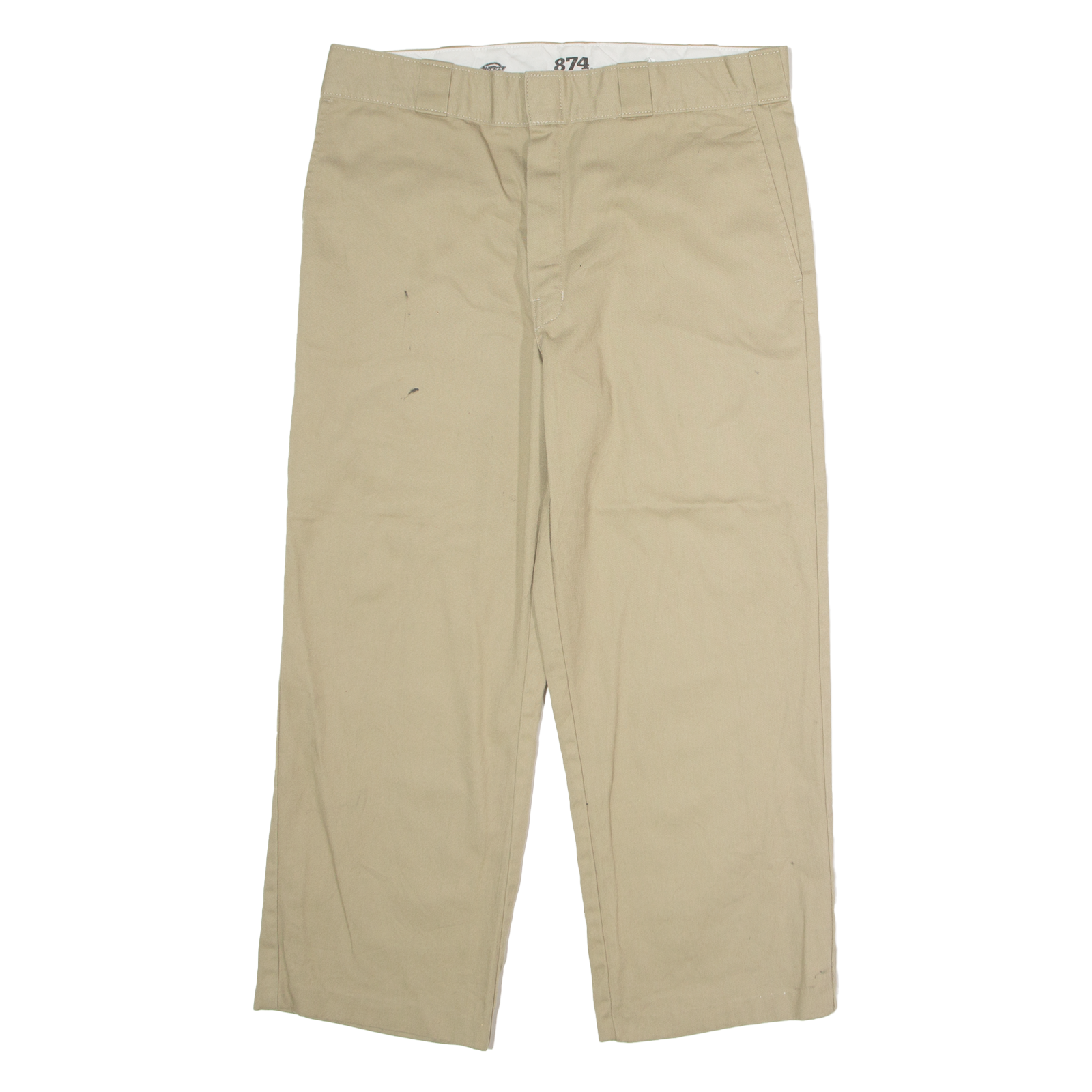 DICKIES 874 Workwear Mens Twill Trousers Beige Classic Straight W34 L26 Refurbished - N/A refurbished available on Cerqular