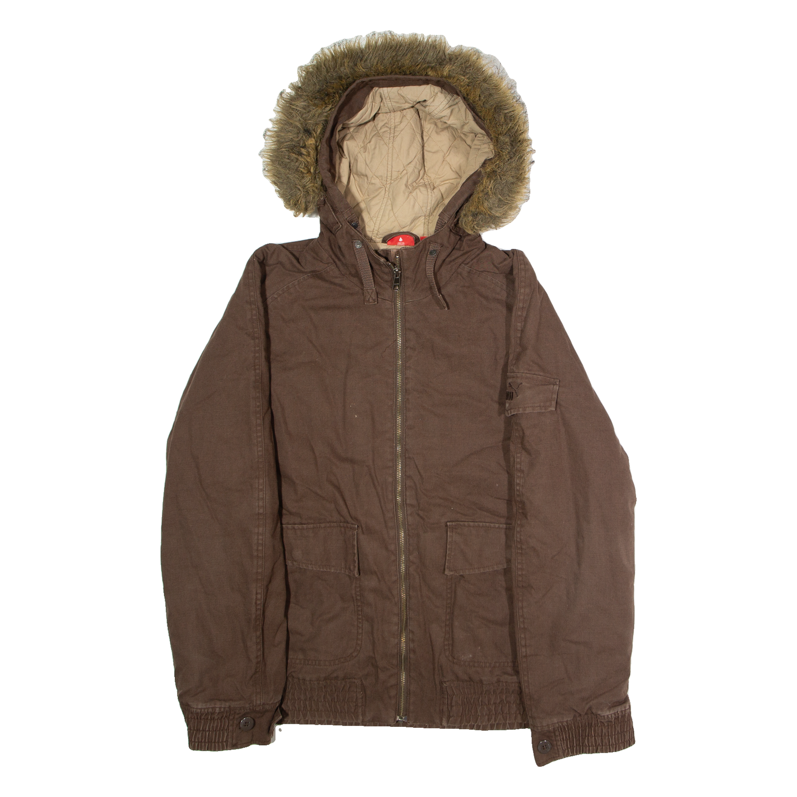 Buy PUMA Mens Parka Jacket Brown Canvas Hooded M Refurbished - $50.69 PUMA Mens Parka Jacket Brown Canvas Hooded M Refurbished - N/A refurbished available on Cerqular