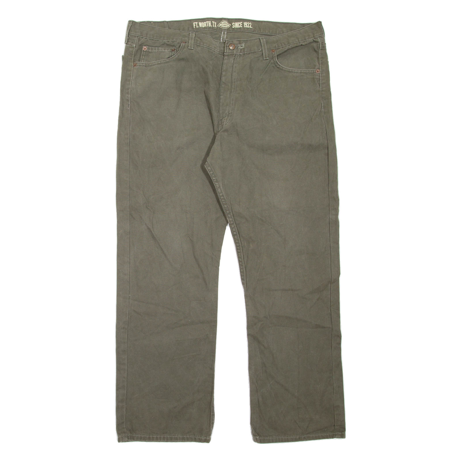 DICKIES Workwear Mens Jeans Green Relaxed Straight W40 L31 Refurbished - N/A refurbished available on Cerqular