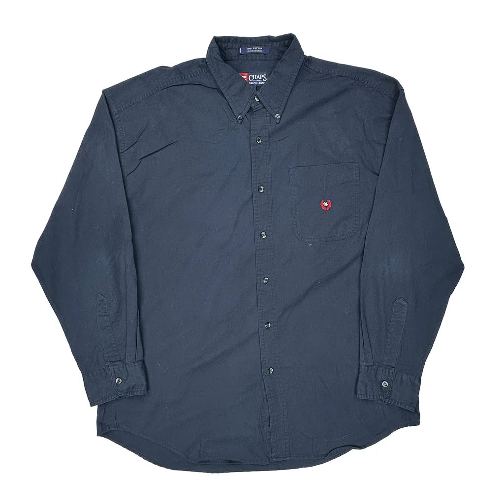Buy Chaps Ralph Lauren Shirt - XL Navy Cotton Refurbished - $37.51 Chaps Ralph Lauren Shirt - XL Navy Cotton Refurbished - Thrifted (note: this is a term often used to describe second- refurbished available on Cerqular