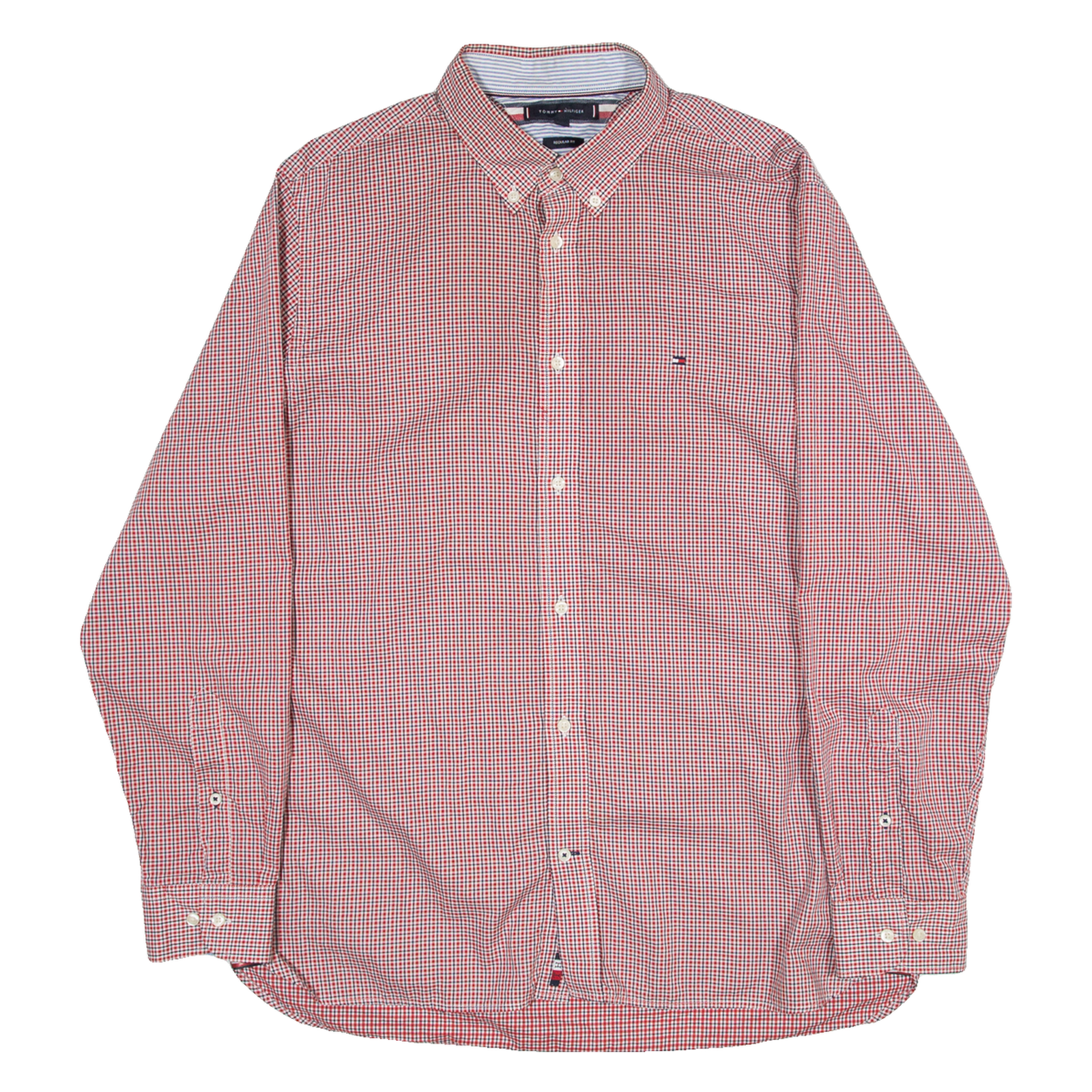 Buy TOMMY HILFIGER Regular Fit Mens Shirt Red Gingham Long Sleeve XL Refurbished - $31.19 TOMMY HILFIGER Regular Fit Mens Shirt Red Gingham Long Sleeve XL Refurbished - N/A refurbished available on Cerqular