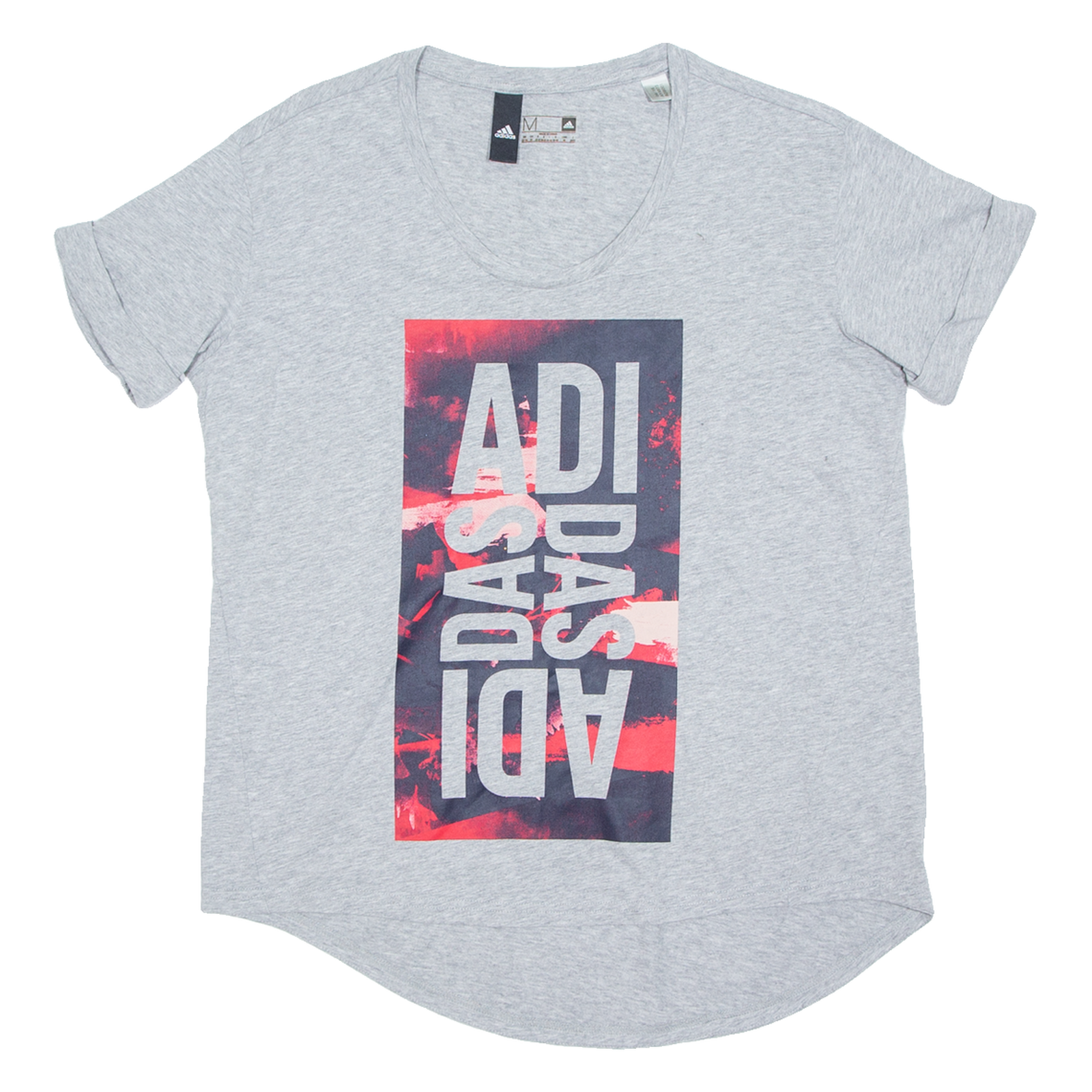 ADIDAS Womens T-Shirt Grey M Refurbished - N/A refurbished available on Cerqular