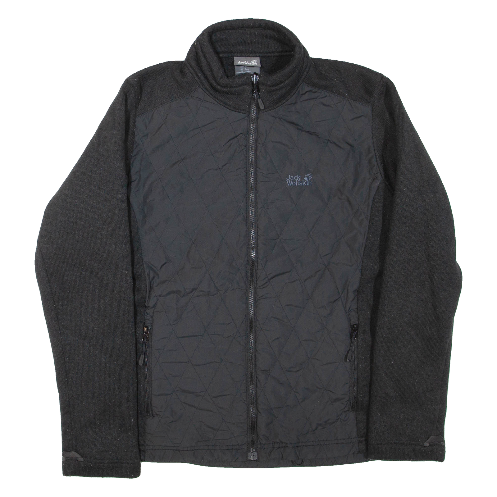 JACK WOLFSKIN Womens Fleece Jacket Black UK 14 Refurbished - N/A refurbished available on Cerqular