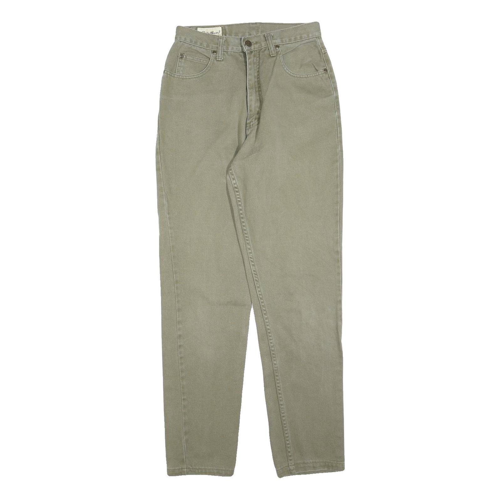 EDDIE BAUER Womens Slim Fit Jeans Beige Denim W26 L32 Classic Zip Pockets Refurbished - N/A refurbished available on Cerqular