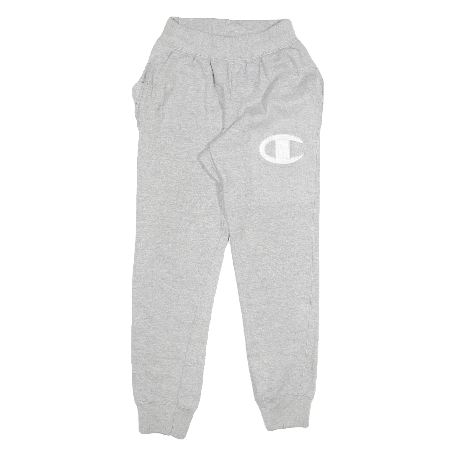 CHAMPION Mens Joggers Grey S W24 L29 Cotton Blend Regular Tapered Fit Refurbished - N/A refurbished available on Cerqular