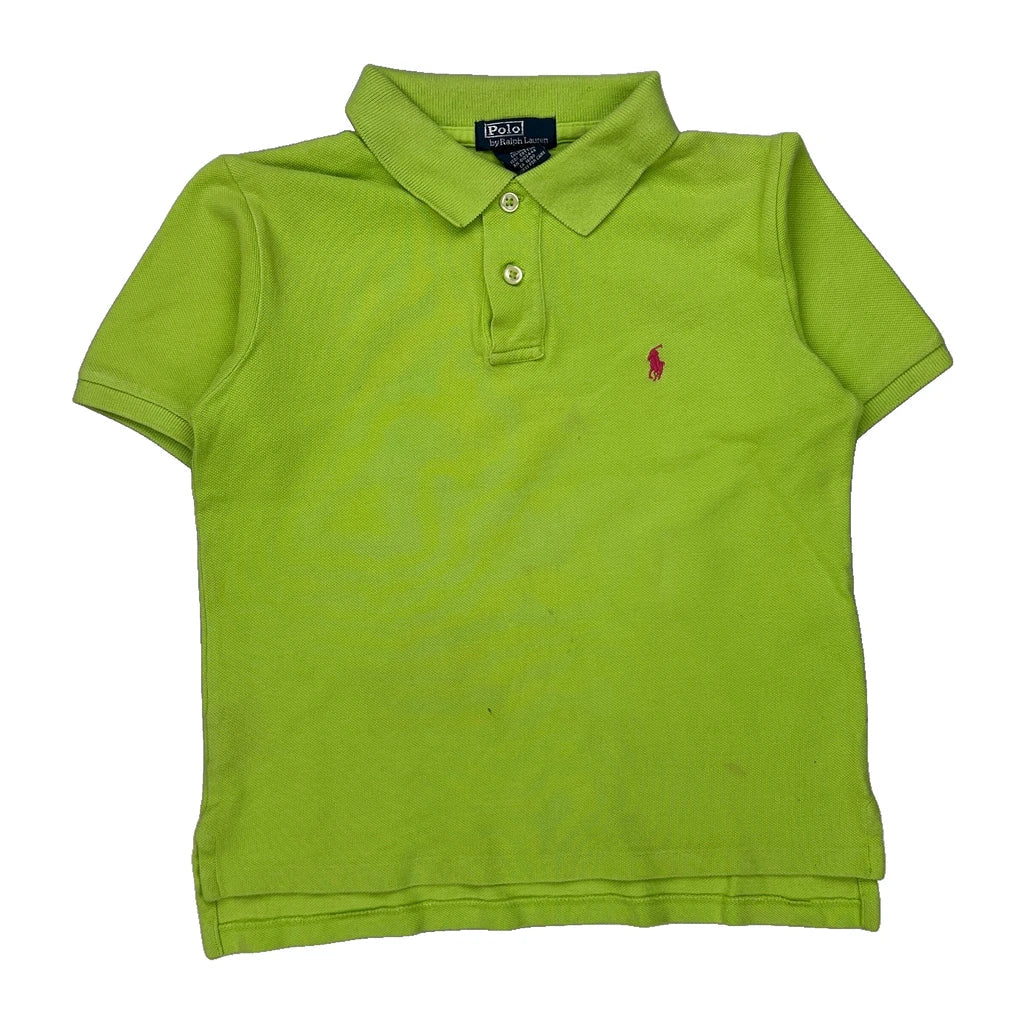 Age 6 Polo By Ralph Lauren Polo Shirt - XS Green Cotton Refurbished - Thrifted (note: this is a term often used to describe second- refurbished available on Cerqular